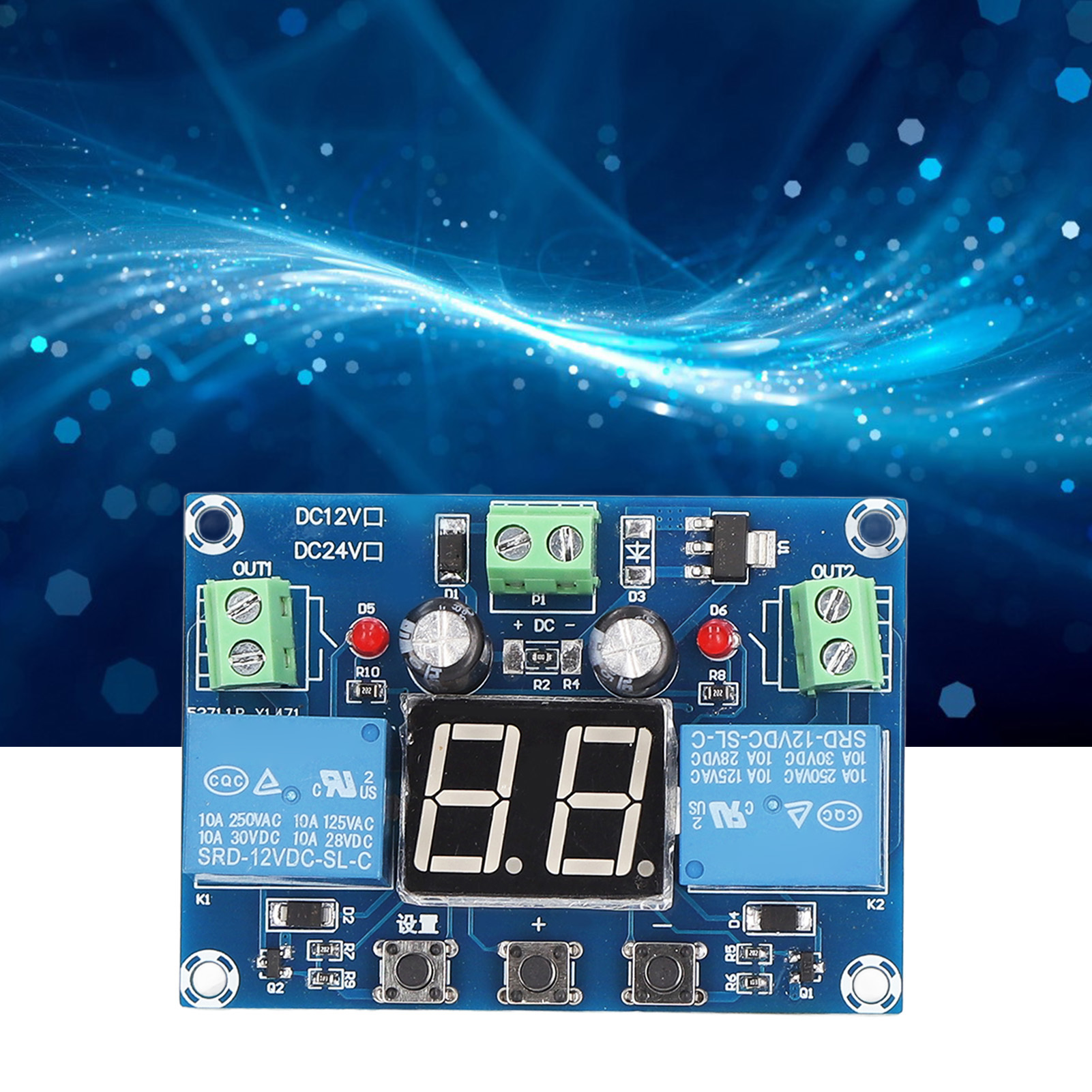 Cnc Xh-m225 Modul Für Intermittierenden Betrieb, Zweikanal-digital-zyklenoszillations-schaltmodul (0 Bis 99 Sekunden), 12 V Dc