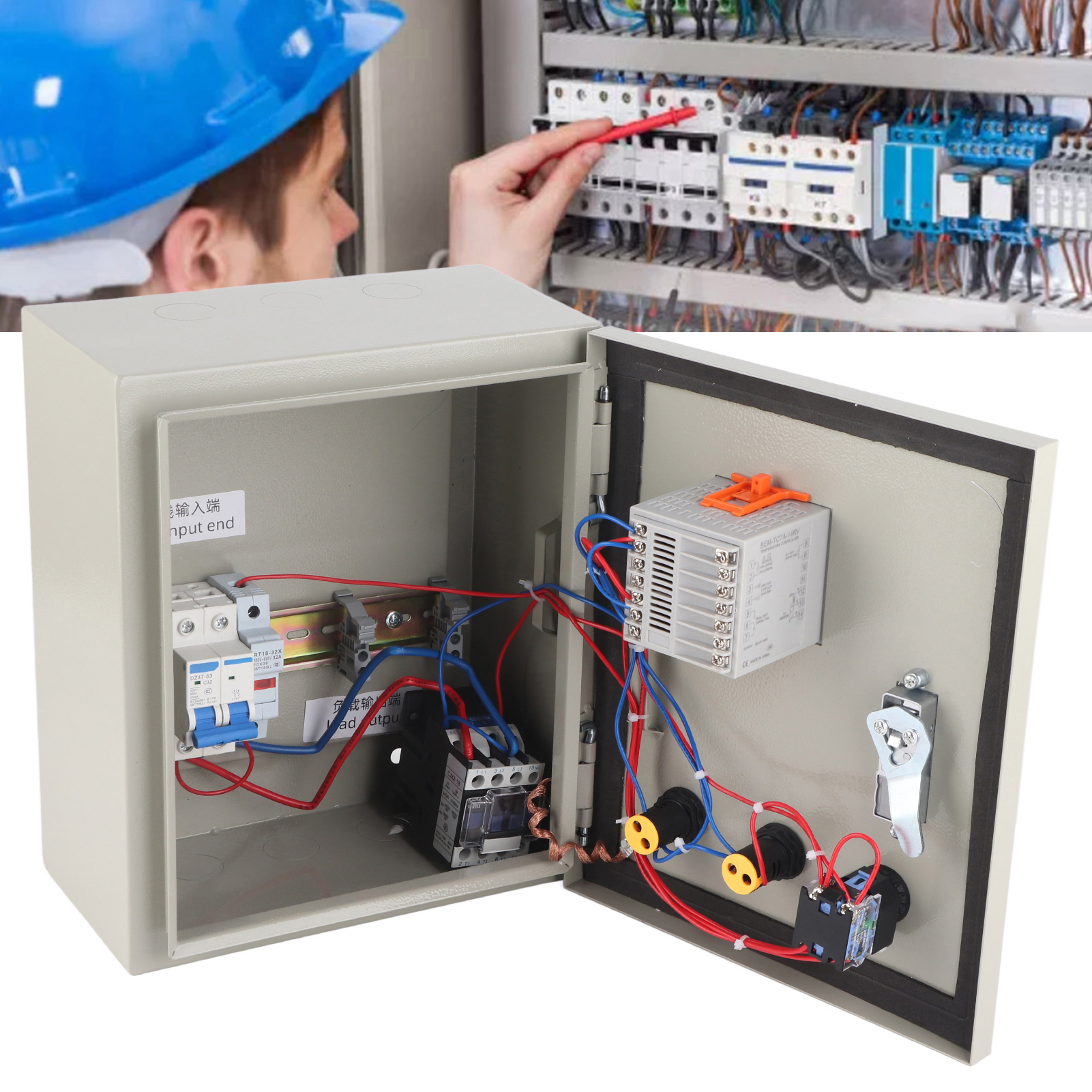 Berm/bem-tc7a-18a-2p-ct Pid-temperaturregler, Intelligenter Temperaturregler, 220 V Ac, 4 Kw, Mit Thermoelement