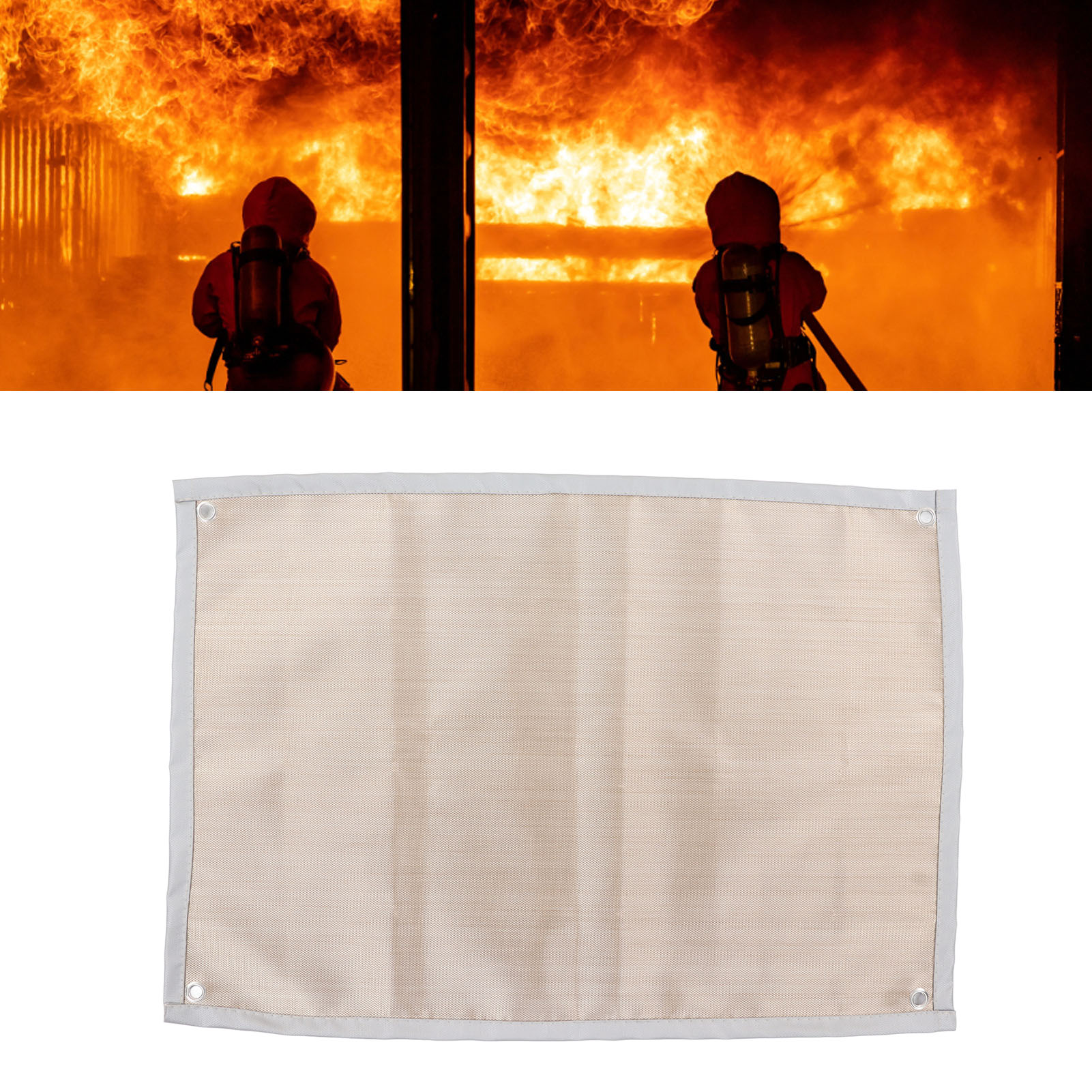 Feuerfeste Notfall-löschdecke 76 X 51 Cm Für Wohnungen, Schulen, Kamine, Grills, Autos, Büros Und Lagerhallen