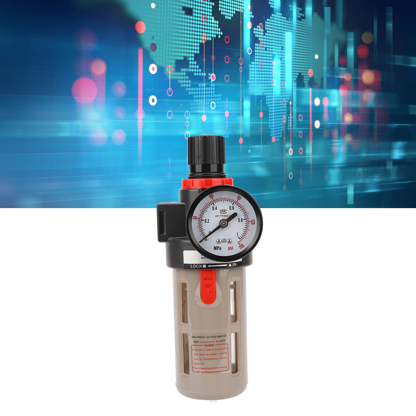 Bfr2000 Monoblock-luftfilter Mit Kombiniertem Öl-wasser-abscheider G1/4