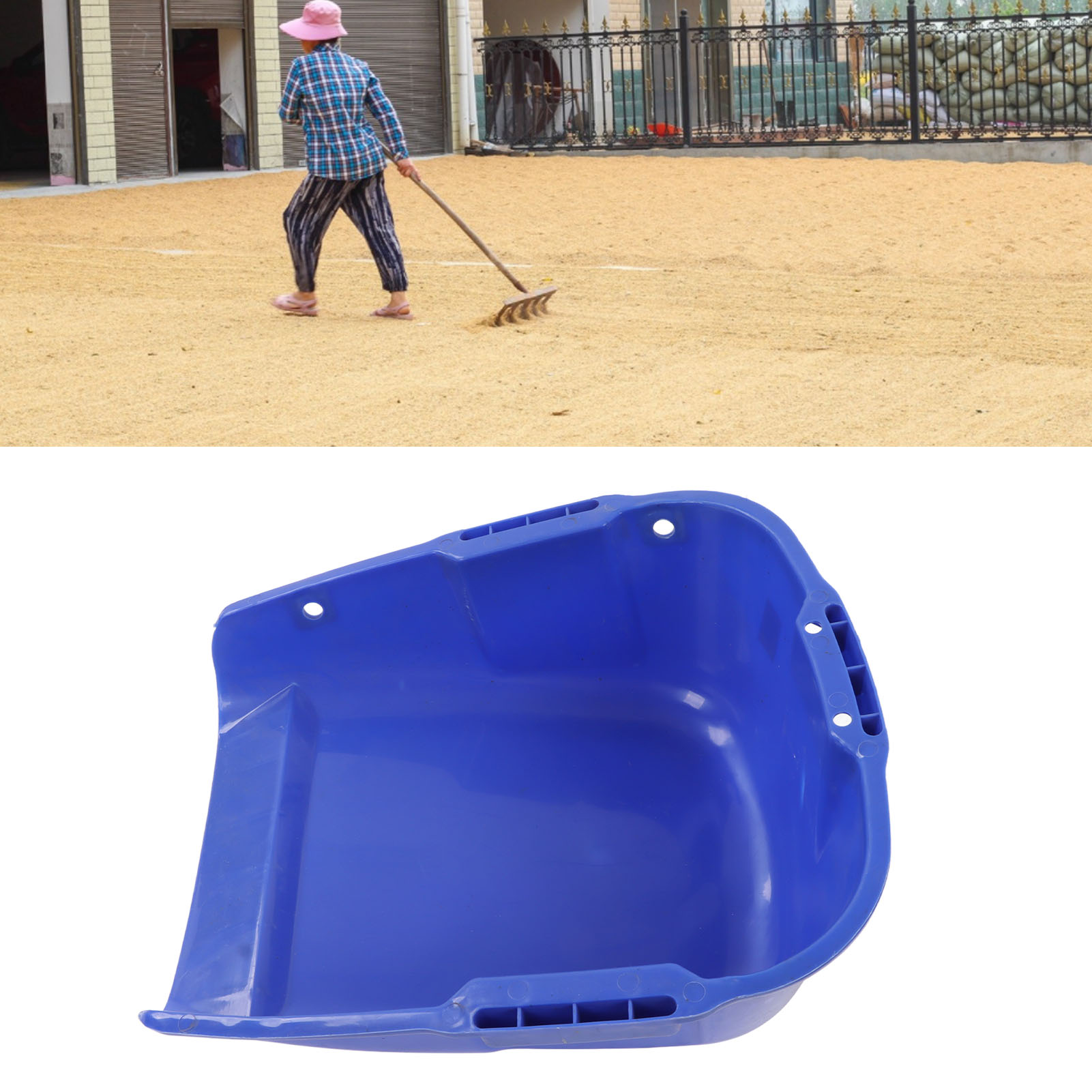 Plastikschaufel, Landwirtschaftliche Schaufel Zur Ernte Von Getreide Und Reis, Bauschaufel, Haushaltsmistkorb, Blau.
