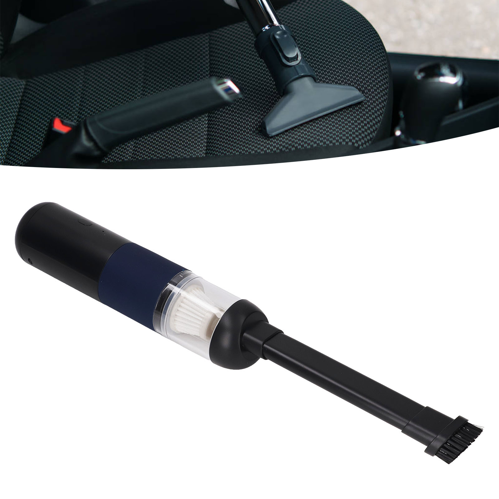 Industrieller Akku-staubsauger, Hohe Saugkraft, Mini-handstaubsauger Mit Hoher Leistung, Schwarz Und Blau.
