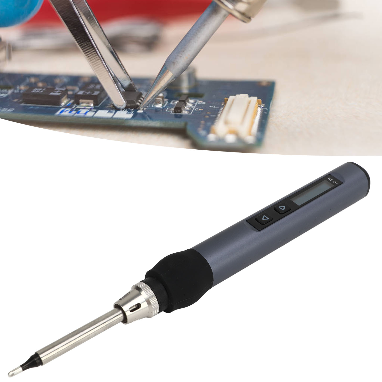 Tragbarer, Intelligenter Lötkolben 9–20 V Pd65w, Innenheizung, Digitalanzeige, Konstante Temperatur, Reparatur Und Löten, Blau