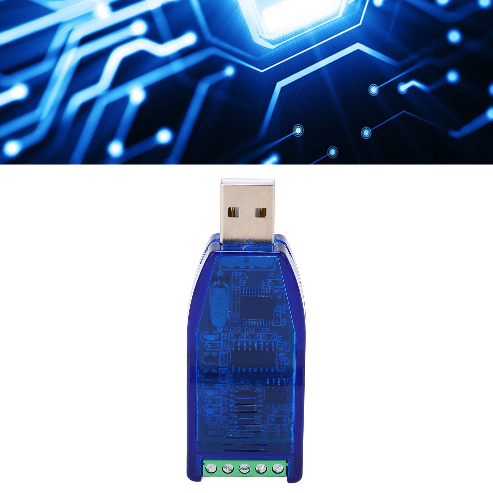 Industrielles Usb-zu-rs232/rs485-kommunikationsmodul, Halbduplexer Bidirektionaler Serieller Kabelkonverter, Usb Zu Rs232