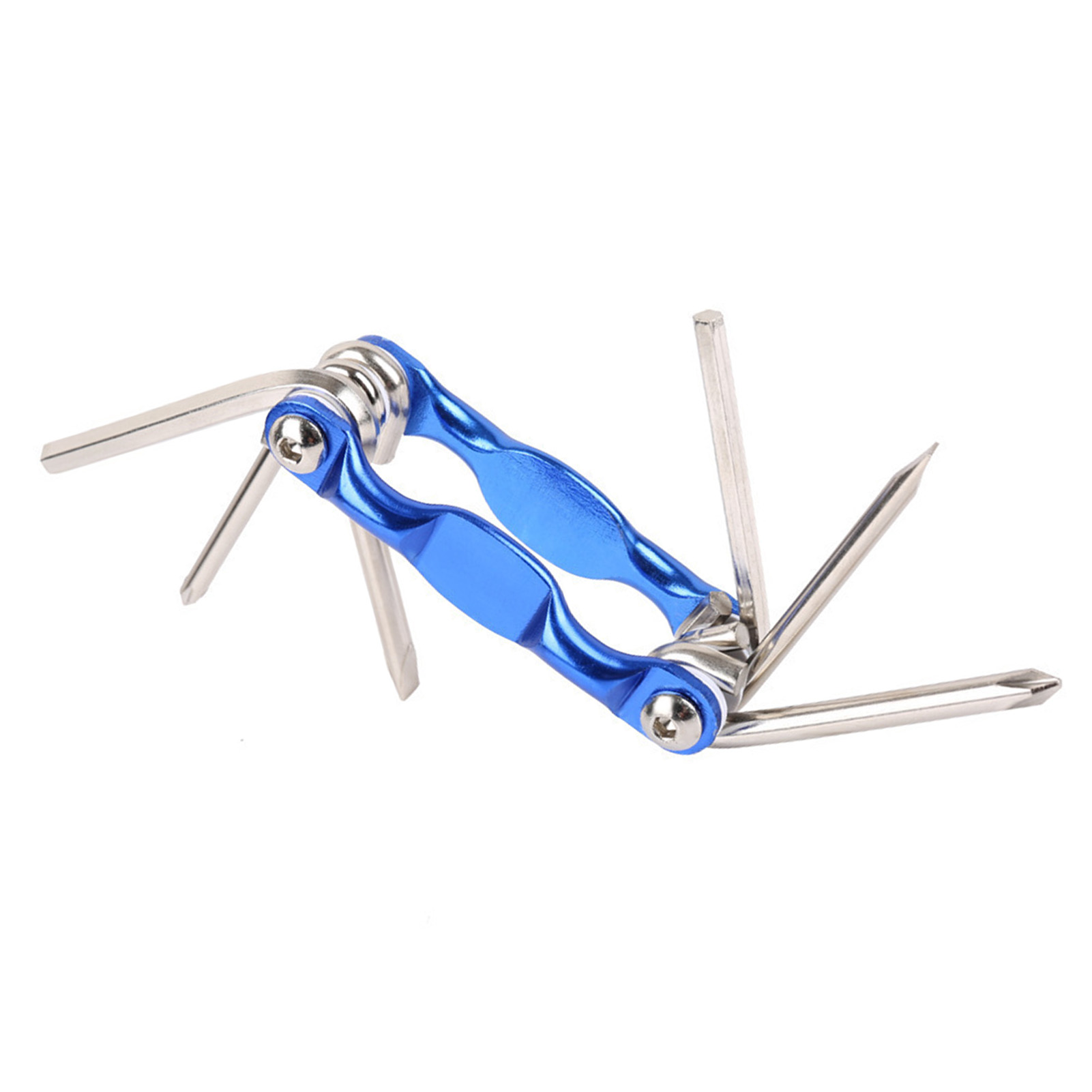 Mountainbike-reparaturset, 11-in-1 Multifunktions-kettenschneider, Farbig, Fahrradreparaturzubehör, Blau - Multitool
