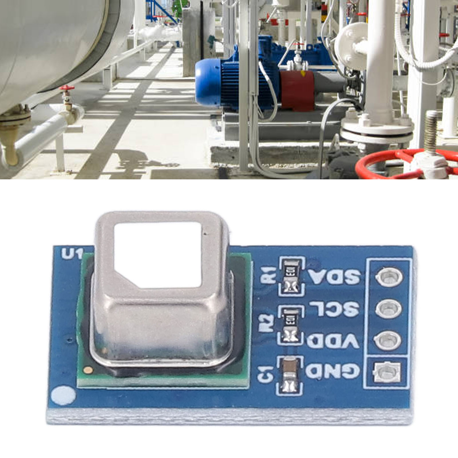 Scd41 Co2-detektionsmodul (400–5000 Ppm) Mit Temperatur- Und Feuchtigkeitsregelung Und I2c-kommunikation (blaue Karte)