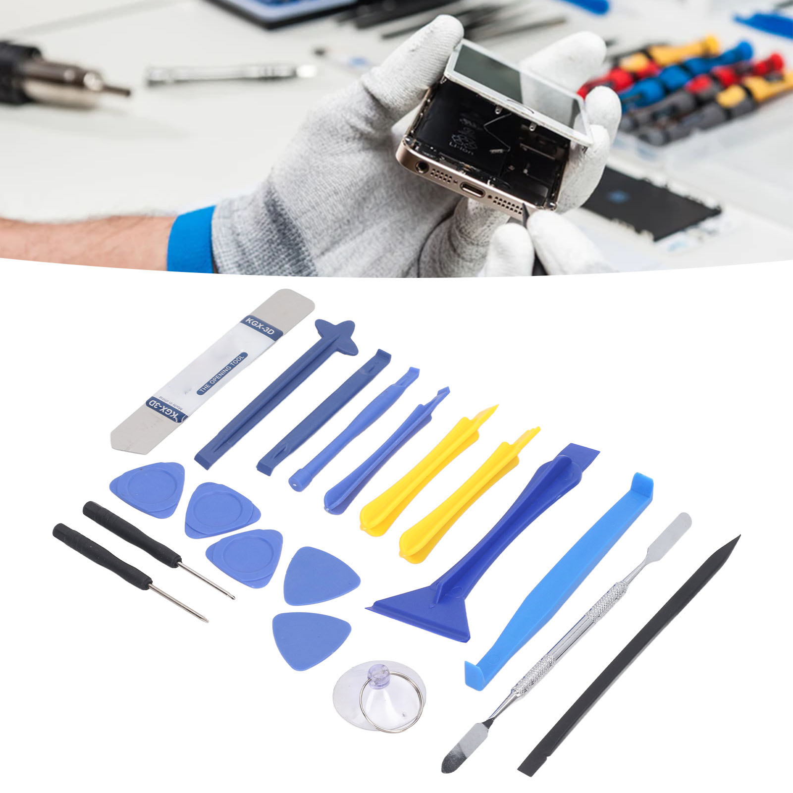 19-teiliges Demontage- Und Reparaturwerkzeugset Für Elektronische Geräte