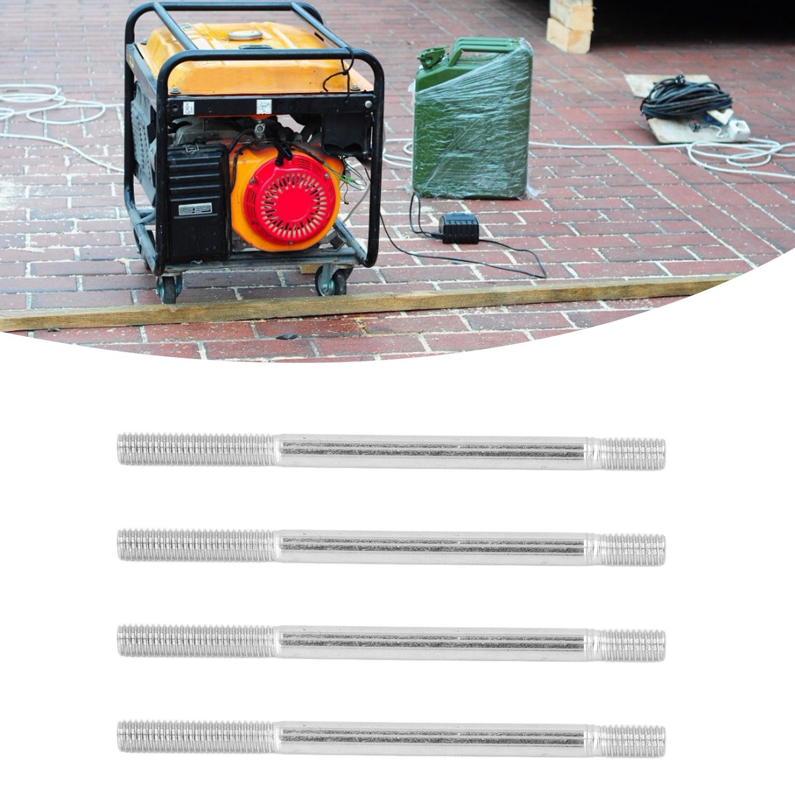 Doppelbolzen Für Benzingeneratoren 168f/170f, Doppelbolzen Aus Kohlenstoffstahl Für Motoren 154f-190f, M695