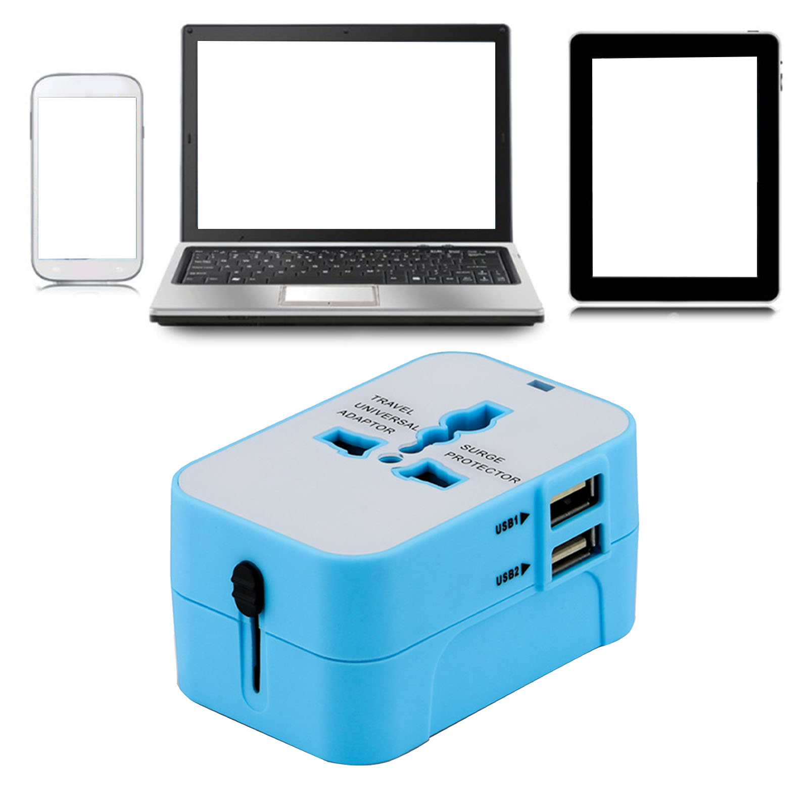Multifunktionaler Reiseadapter, Tragbarer Adapter, Universalstecker- Und -buchsenkonverter