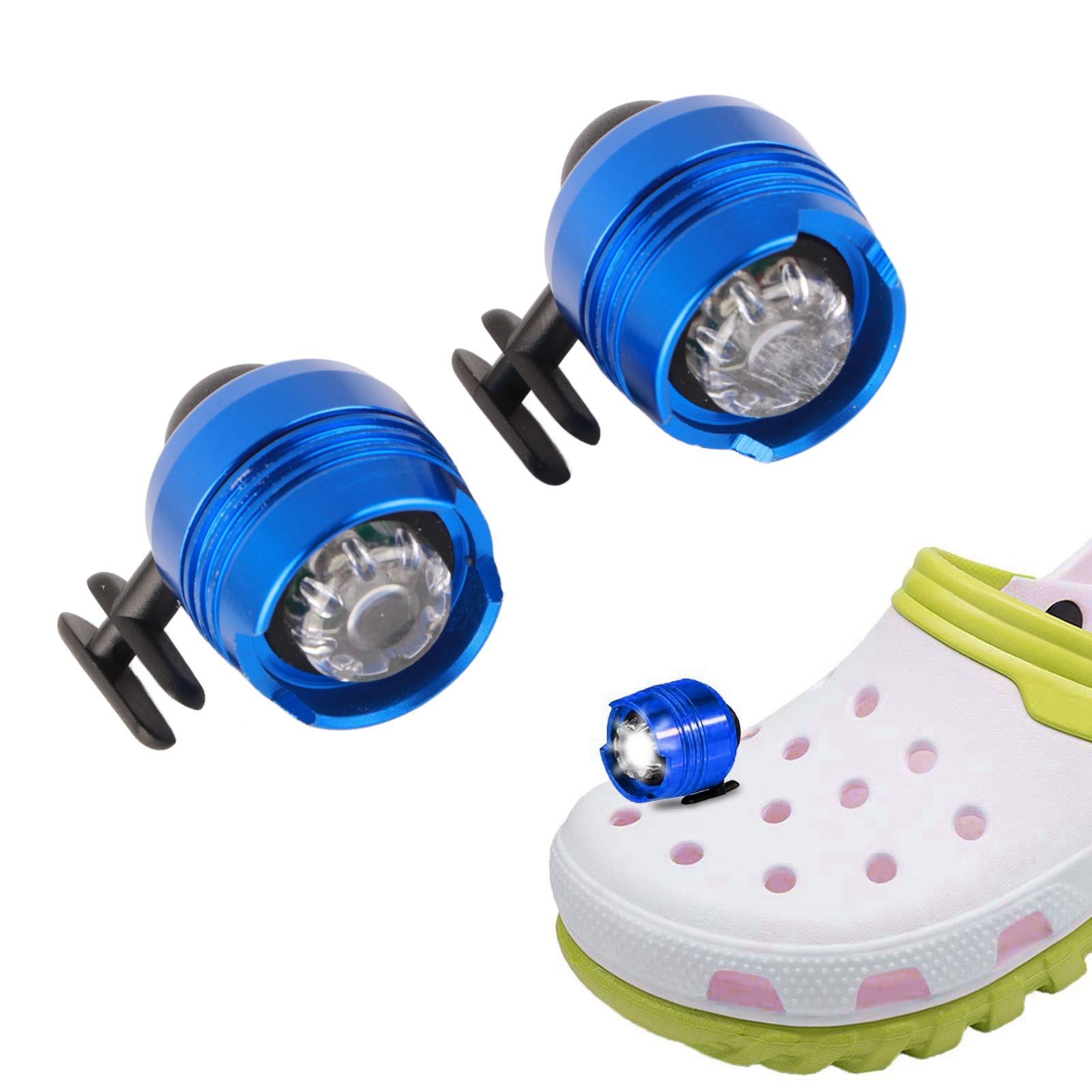 2-teilige Tragbare Lampe Für Holzschuhe, Blau
