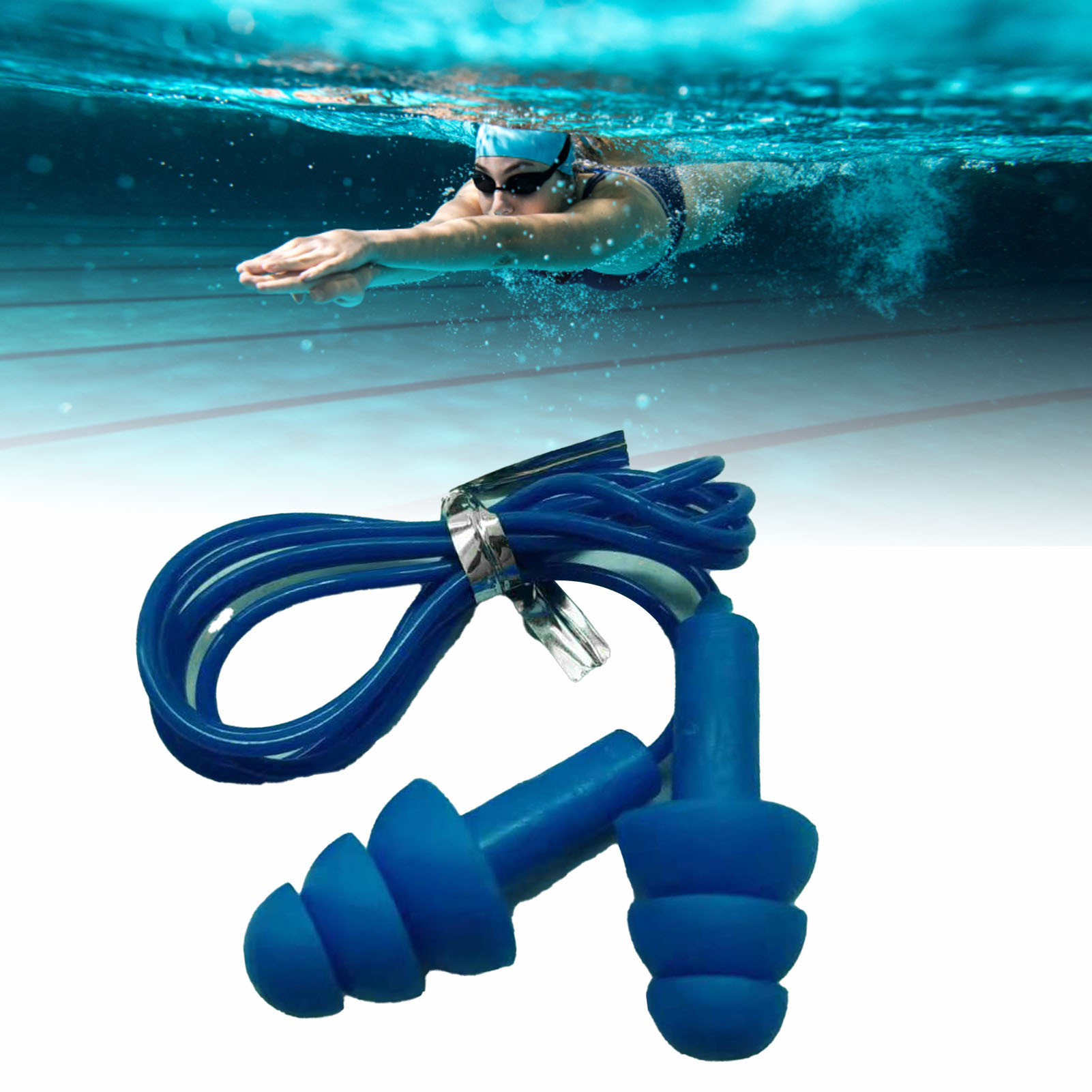 1 Packung Silikon-ohrstöpsel In Form Eines Weihnachtsbaums Mit Draht, Geräuschdämpfend Und Schallabsorbierend, Professionelle Geräuschreduzierung, Geeignet Zum Schwimmen Und Waschen Im Wasser.