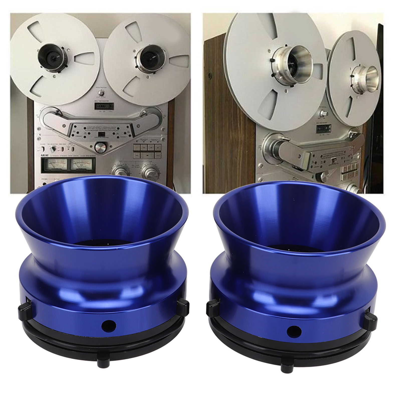 Ein Paar Universelle Riemenadapter Für Offene Scheibenmaschinen, Blau.