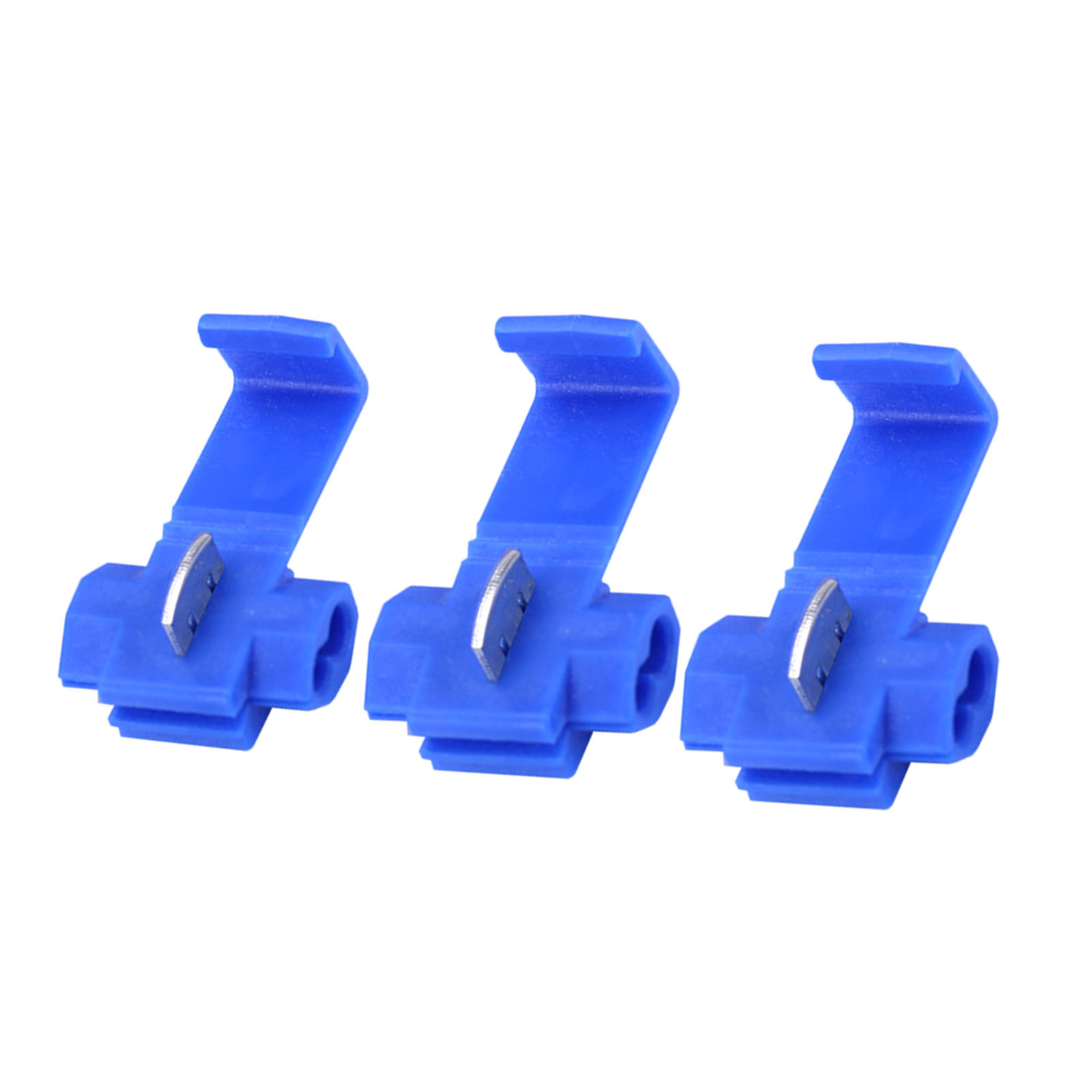 Blaue Schnellverbindungsclips Ohne Drahttrennung, Ameisenclips Von 0,75 Bis 2,5 Mm², Unregelmäßig Geformte Clips.