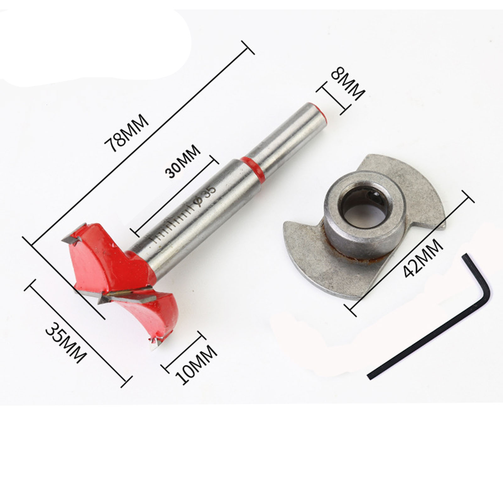 Scharnierpositionierungseinheit + 35-mm-verstellbarer Lochöffner