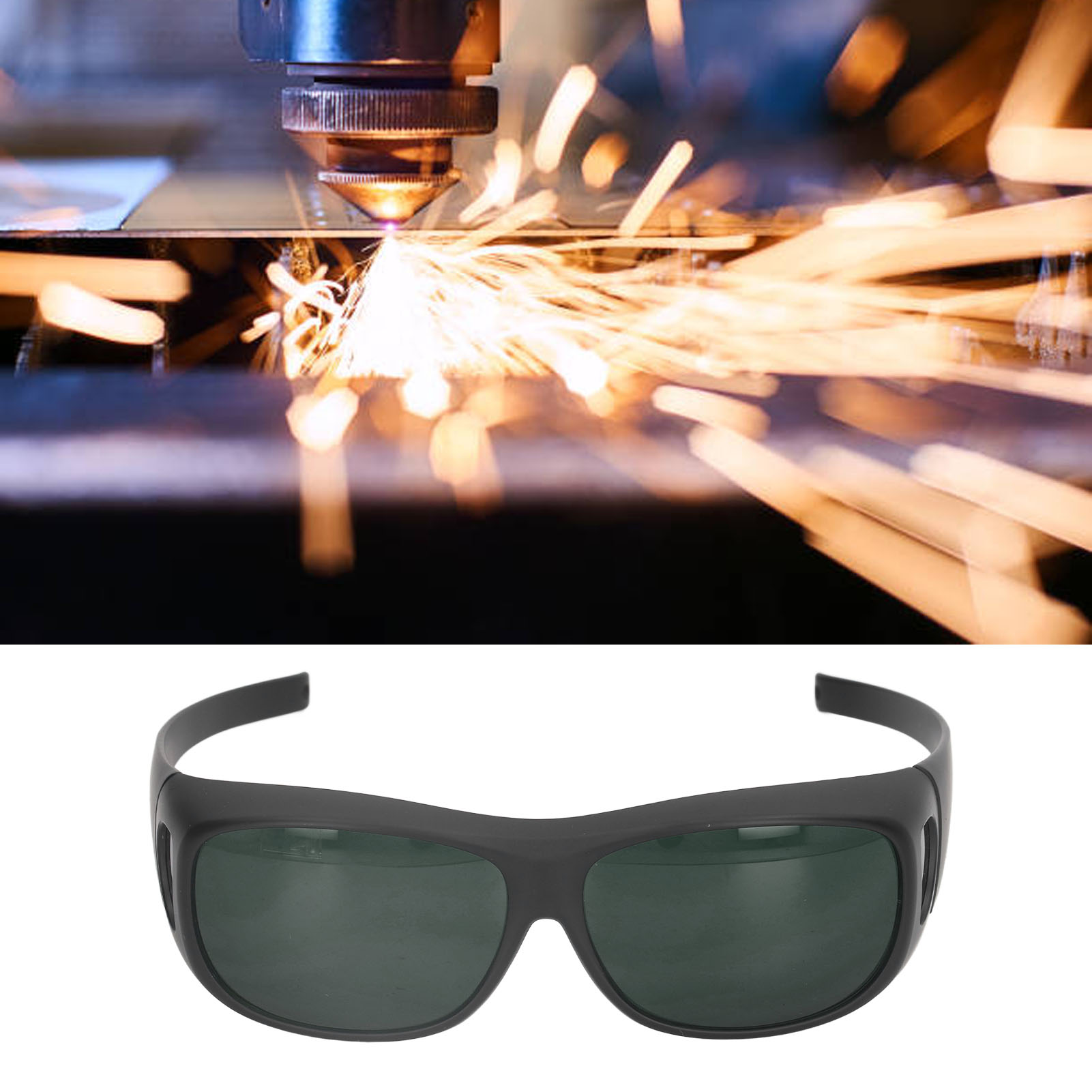 Schutzbrille Für Elektroschweißen Und Wig-schweißen, Professionelle Schweißerschutzbrille, Kompatibel Mit Korrektionsbrillen, Dunkelgrün Mit Ir5.0.