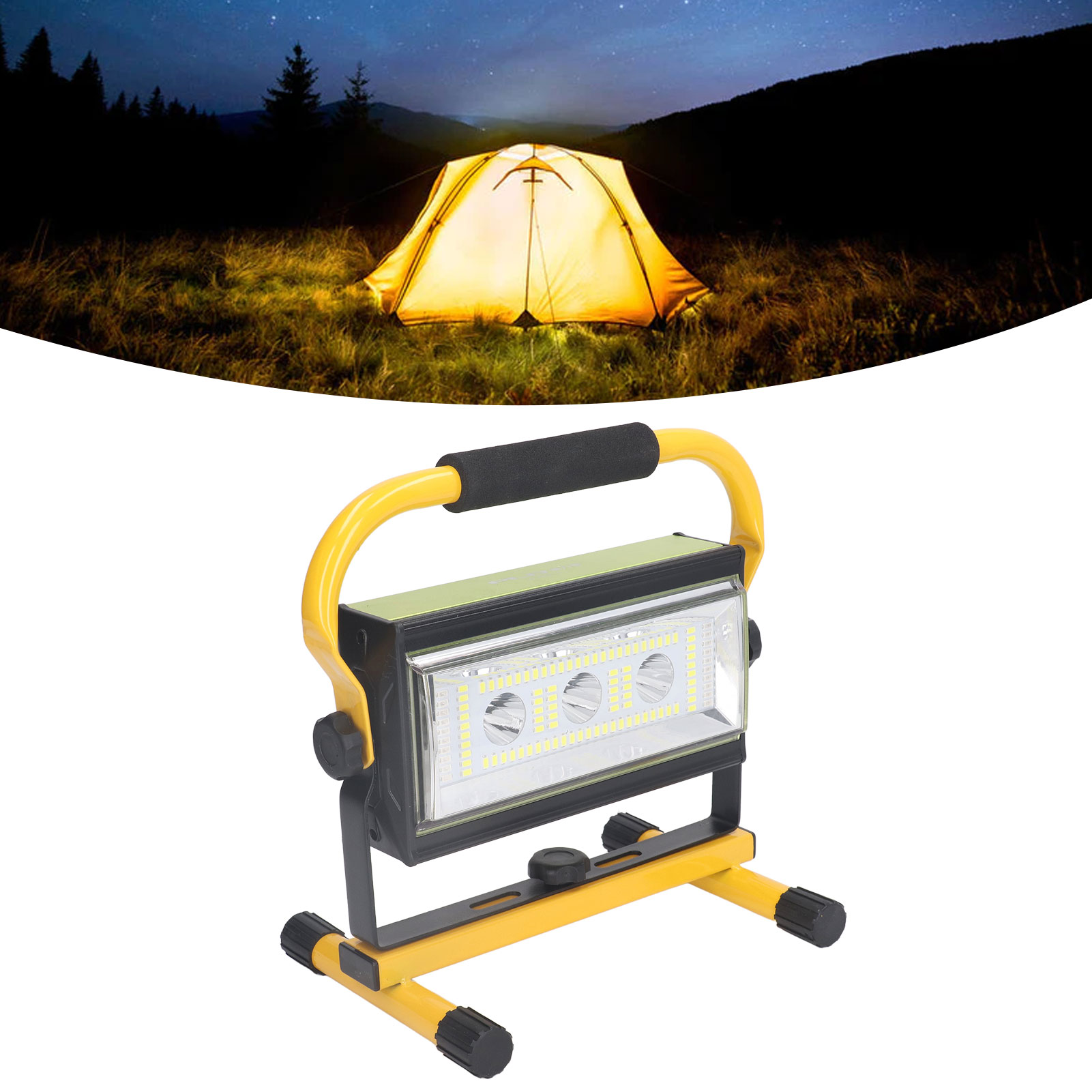 Tragbare Arbeitsleuchte Mit Roter Und Blauer Led-warnleuchte, 5v.