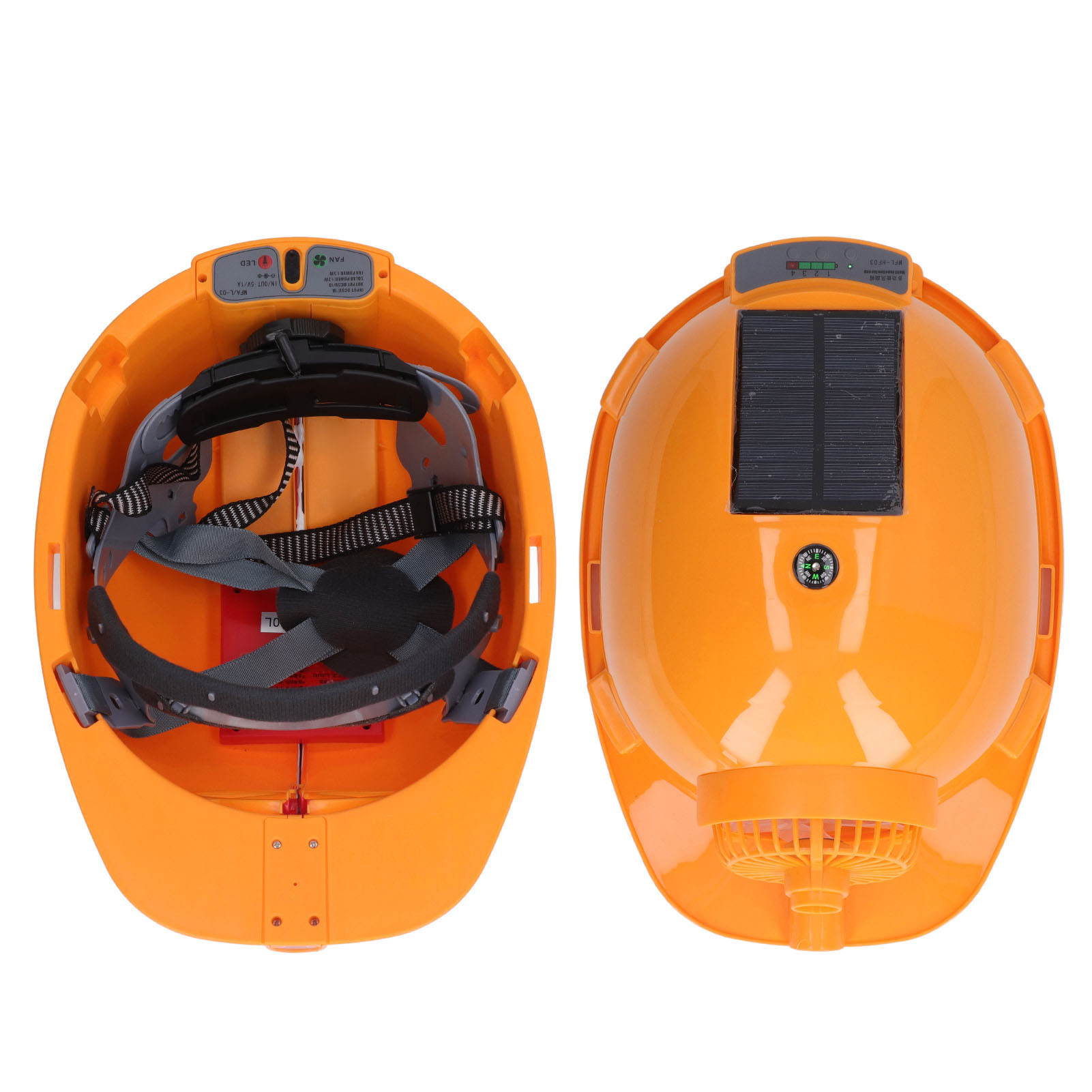 Helm Mit Integriertem Solarventilator, Intelligenter Klimaanlagenhelm, Sonnenschutzhelm Für Den Sommer.