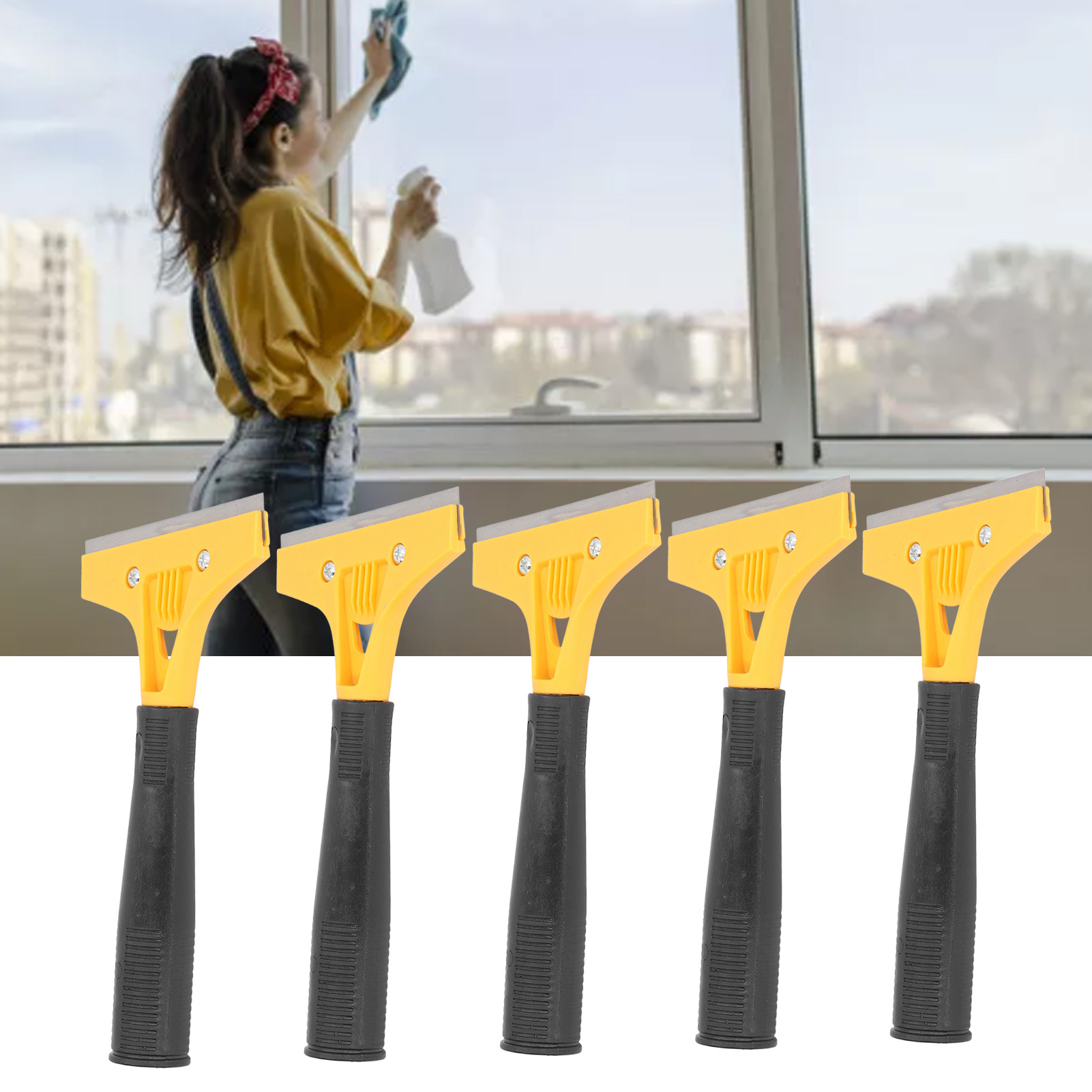 Multifunktionaler Reinigungsschaber, Tragbares Werkzeug Zur Reinigung Von Glas Und Fliesen.