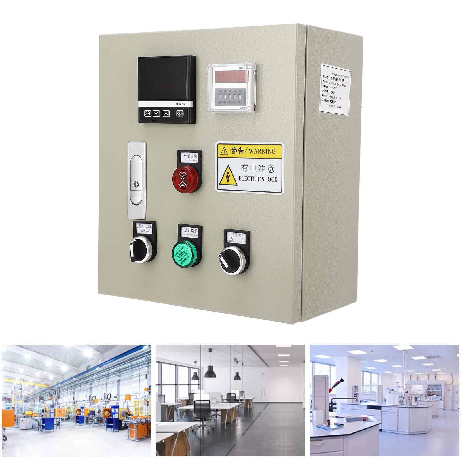 Berm/bem702-2z-32a-3p-ct Intelligenter Pid-temperaturregler, 380 V Ac, Drehstrom, 15 Kw, Mit Thermoelement