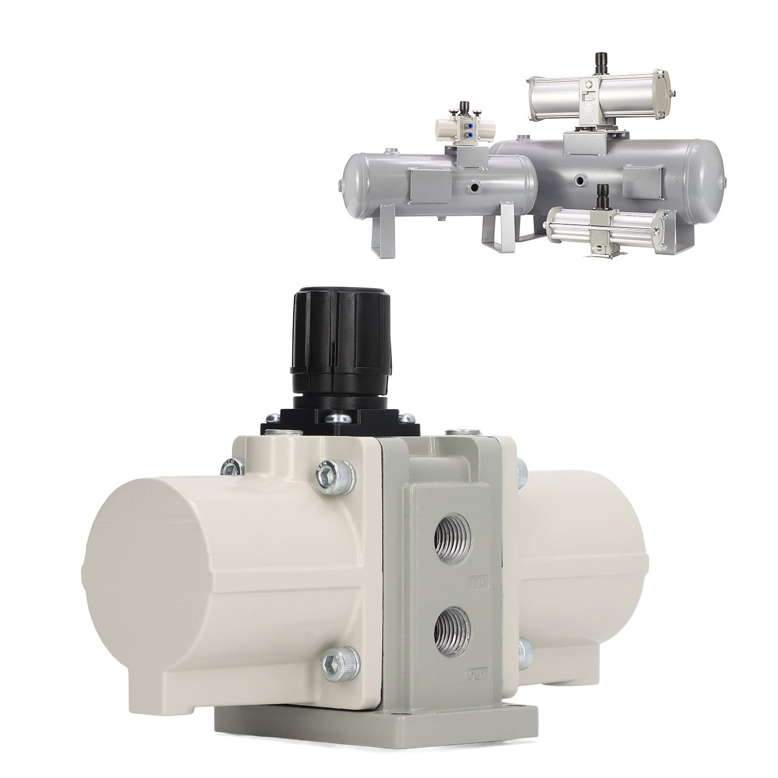 Gasdruckverstärkerpumpe Vba10a-02gn, Pneumatisches Druckbegrenzungsventil Typ Smc, Luftdruckzylinder