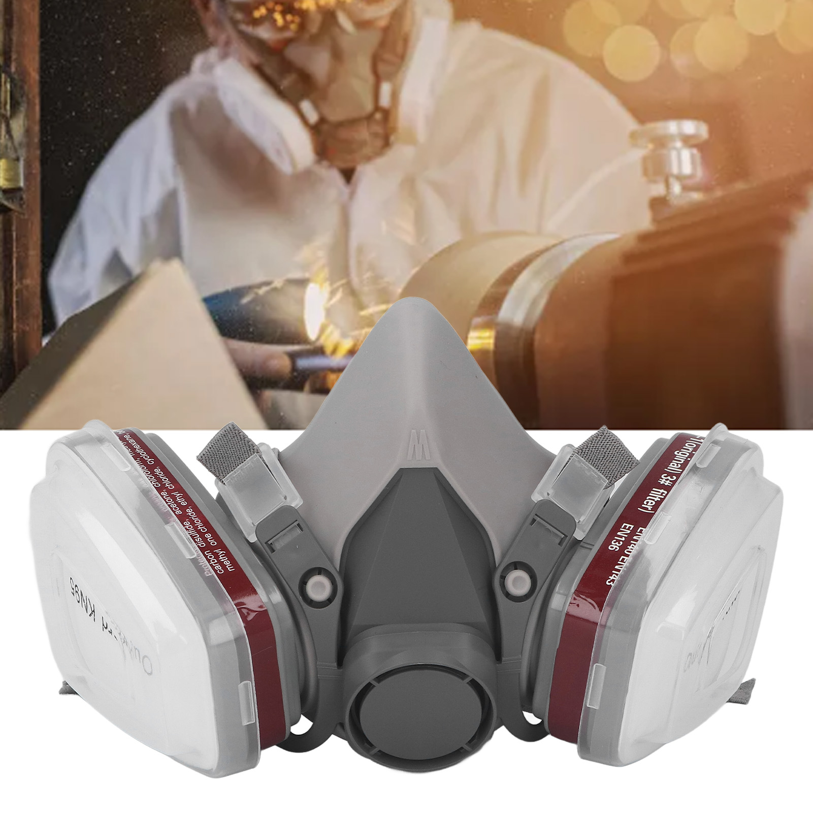 Set Mit 7 Staub- Und Gasmasken 6200 Zum Malen, Dekorieren Und Schleifen - Staub- Und Gasmaske