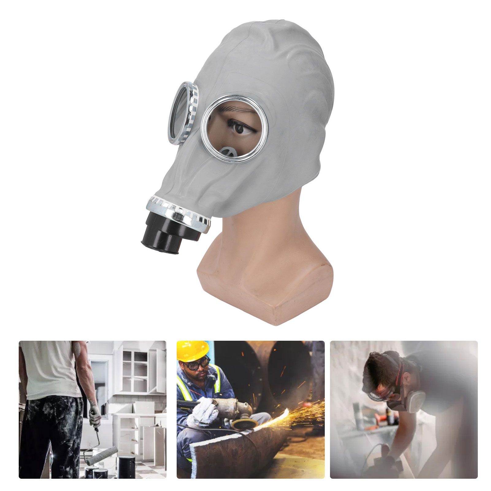 Tangshan Typ 59 Vollgesichts-gasmaske (mit Schutz Vor Farb-, Chemikalien- Und Pestizidsprays Sowie Einem Gesichtsschutz Aus Gummi)