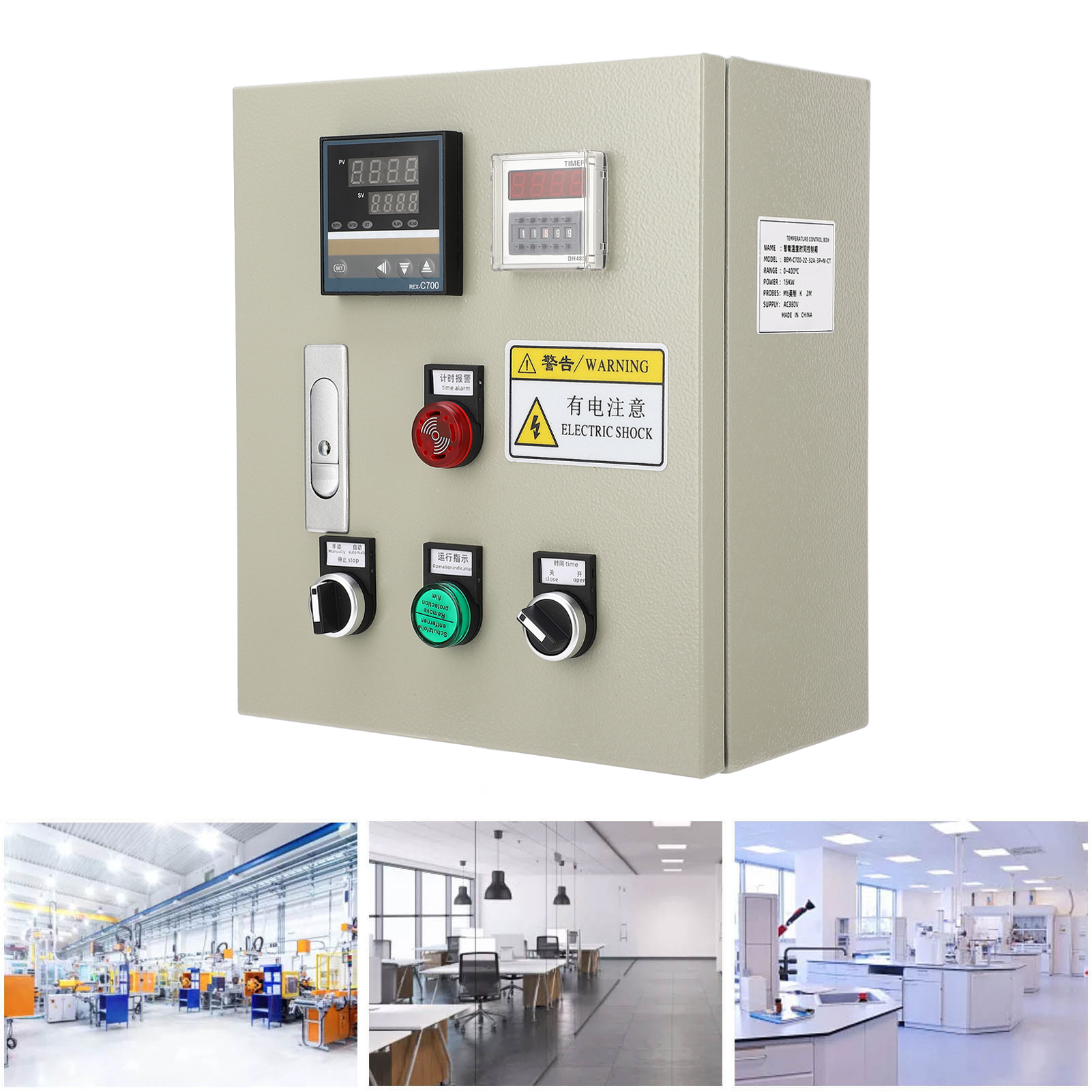 Berm/bem-c700-2z-32a-3p+n-ct Pid-temperaturregler, Intelligenter Temperaturregler, 380 V Ac, Drehstrom, 15 Kw, Mit Thermoelement