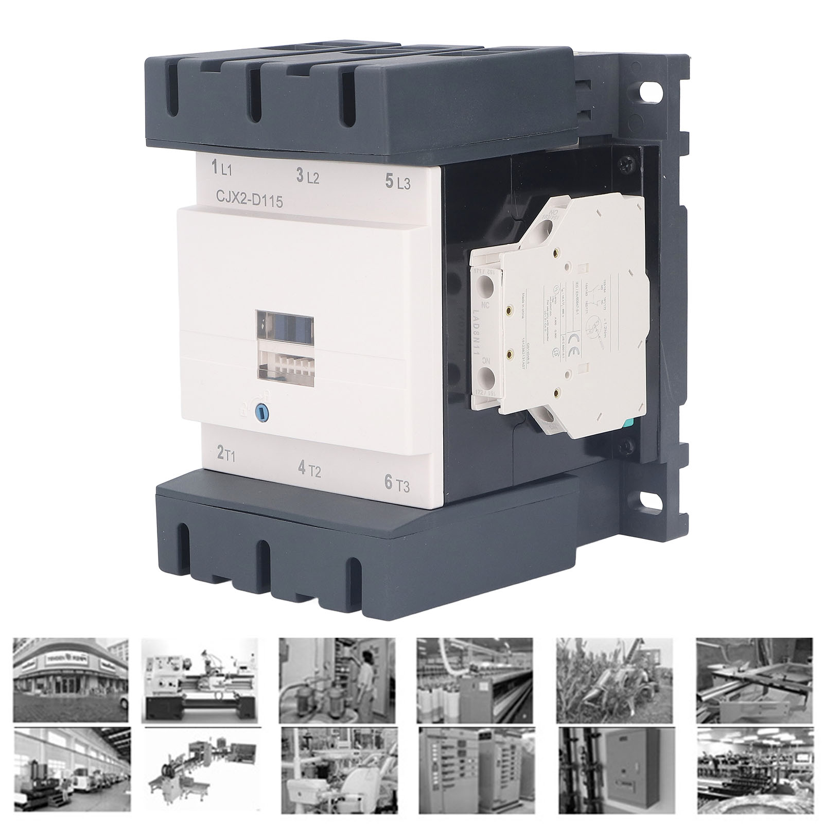Dreiphasenschütz Cjx2-d115 Ac220v 115a 1ö 1ö 50/60hz