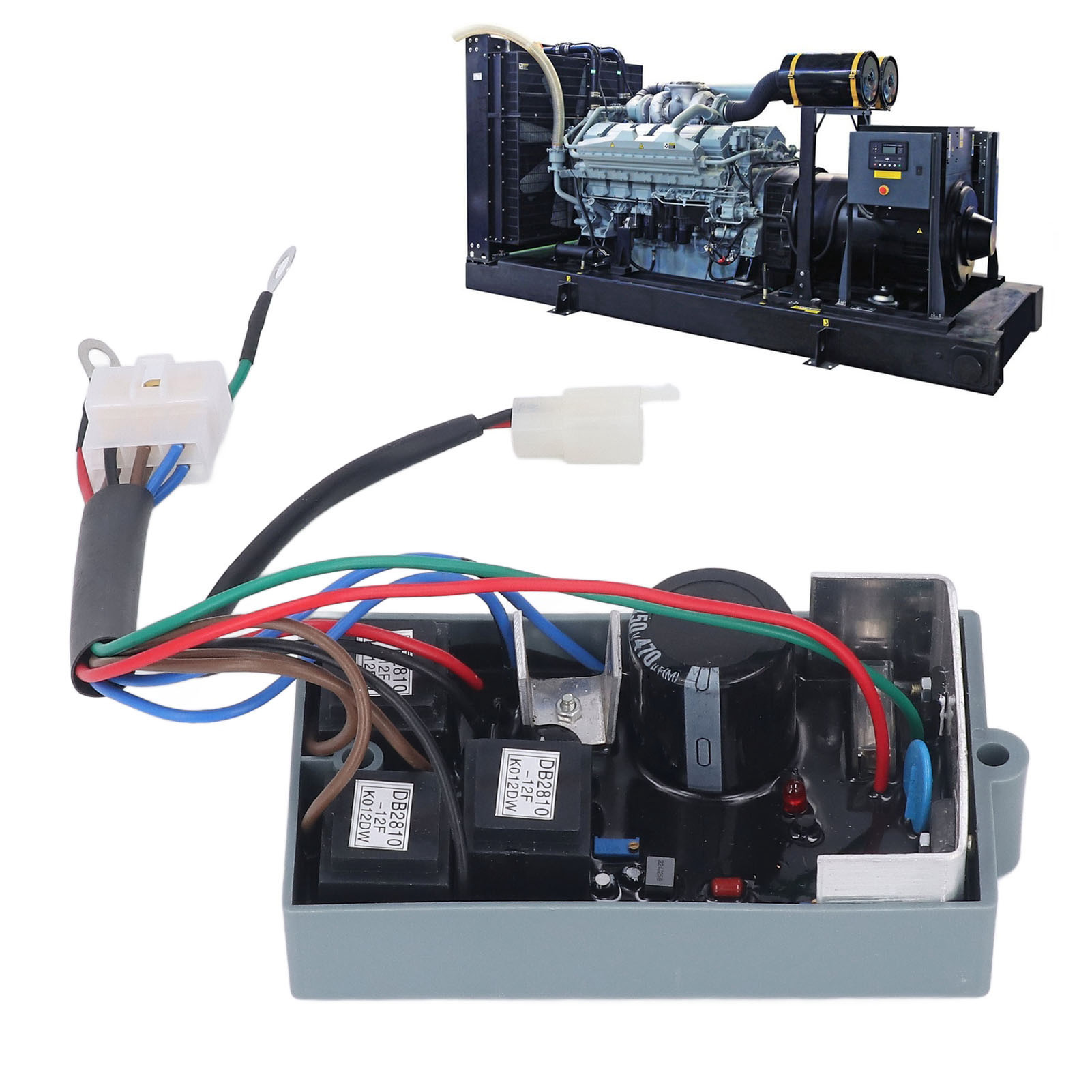 Automatischer Spannungsregler Für 180–260-v-dieselgeneratoren, Avr-spannungsreglerplatine, Spannungsstabilisator Ki-davr-150s3, Kunststoffgehäuse