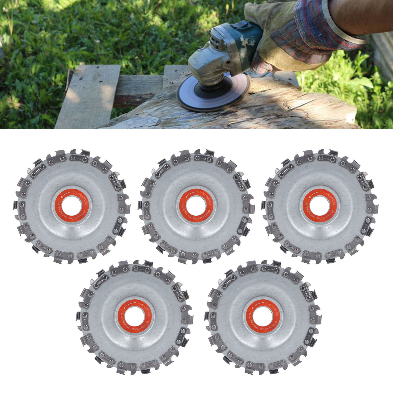 Schleif- Und Trennscheibe Für Winkelschleifer, Multifunktionsscheibe Für Holzbearbeitungs-kettensägen, Erhältlich Im 5er-pack.