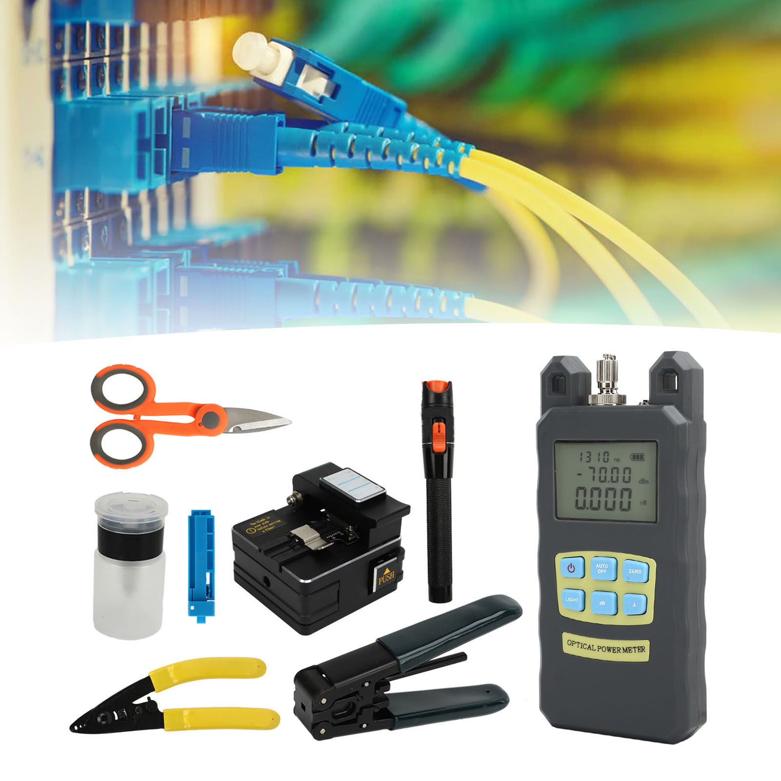 Das Glasfaser-reparaturset Enthält Ein Optisches Wattmeter Dxp-20b.
