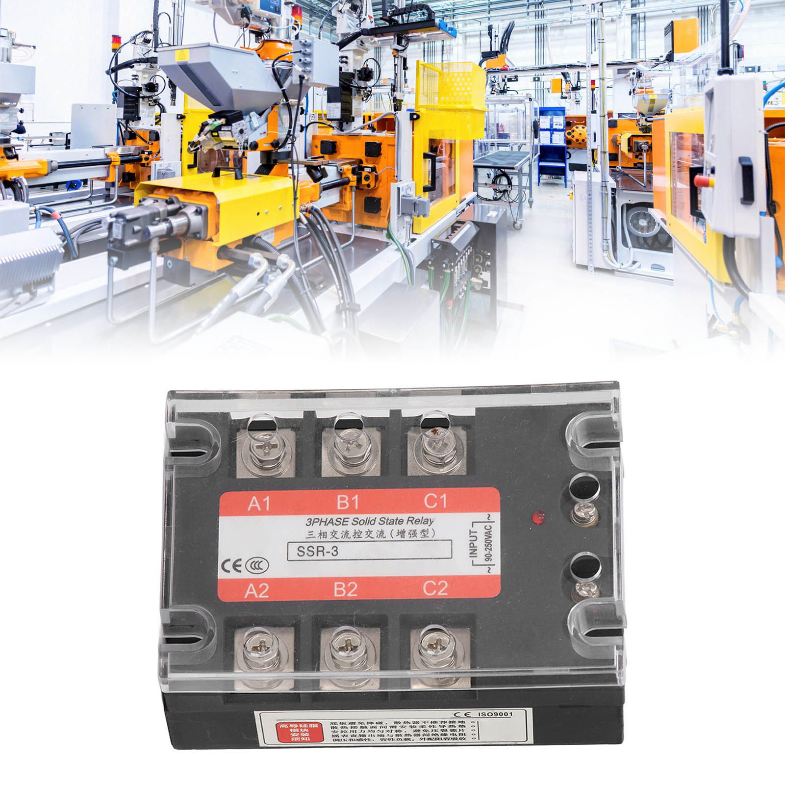Dreiphasen-halbleiterrelais 150 A Ssr-3 A48150, 480 V Ac-steuerung