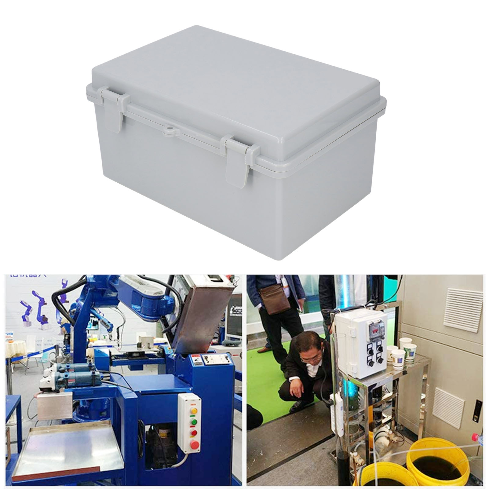 Wetterfeste Elektroanschlussdose Für Den Außenbereich Mit Scharnier Und Befestigungsclip (29 X 19 X 14 Cm). Wasserdichte Universal-anschlussdose (ip67) Für Den Außenbereich, Diy-elektroanschlussdose A
