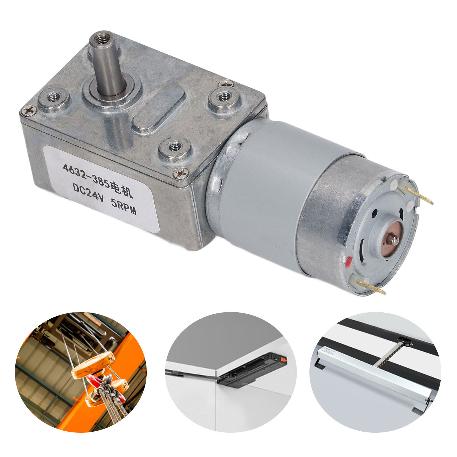 Dc 4632-385 Schneckengetriebemotor Dc24v 5rpm