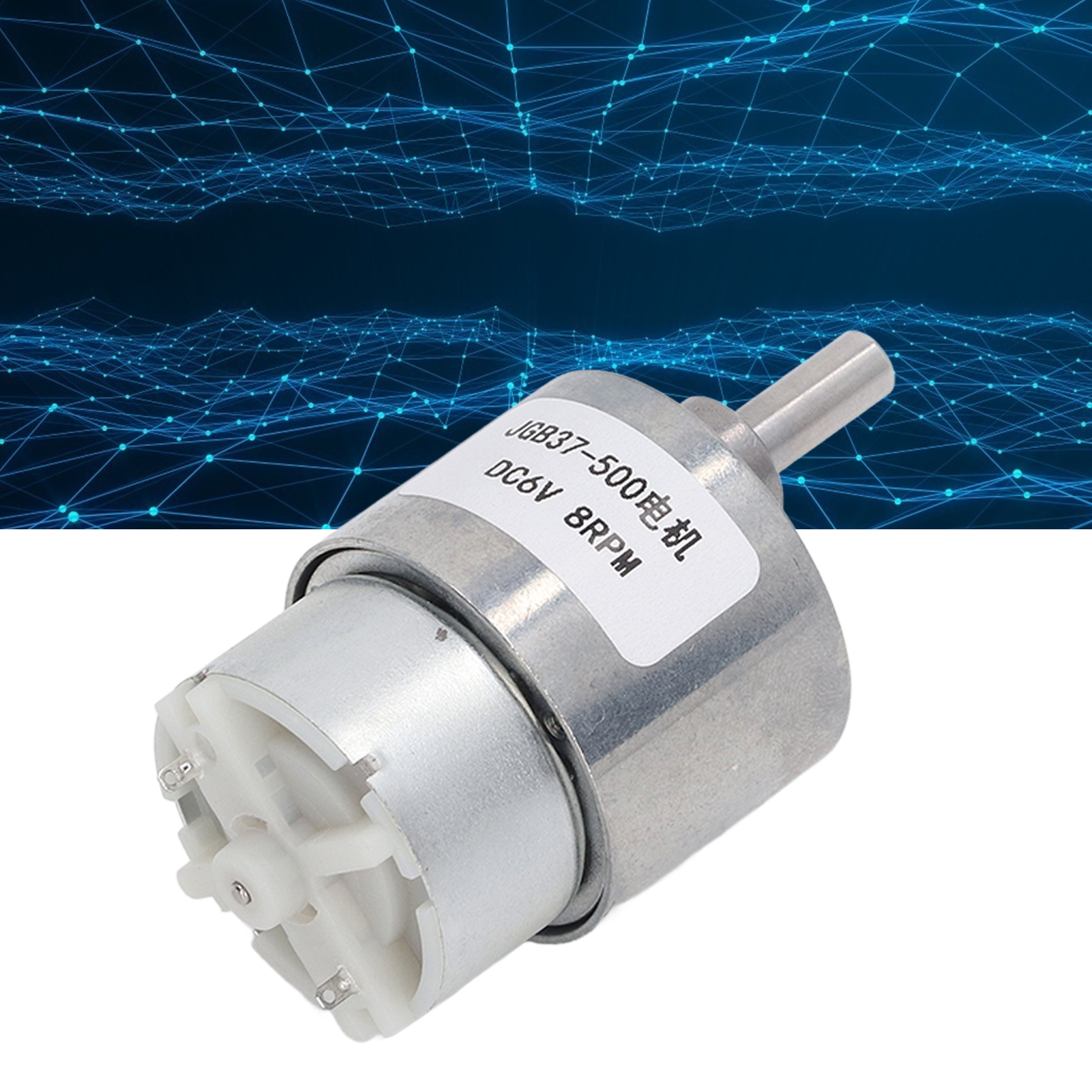 Jgb37-500 Gleichstrom-getriebemotor, 6 V Gleichstrom, 8 U/min