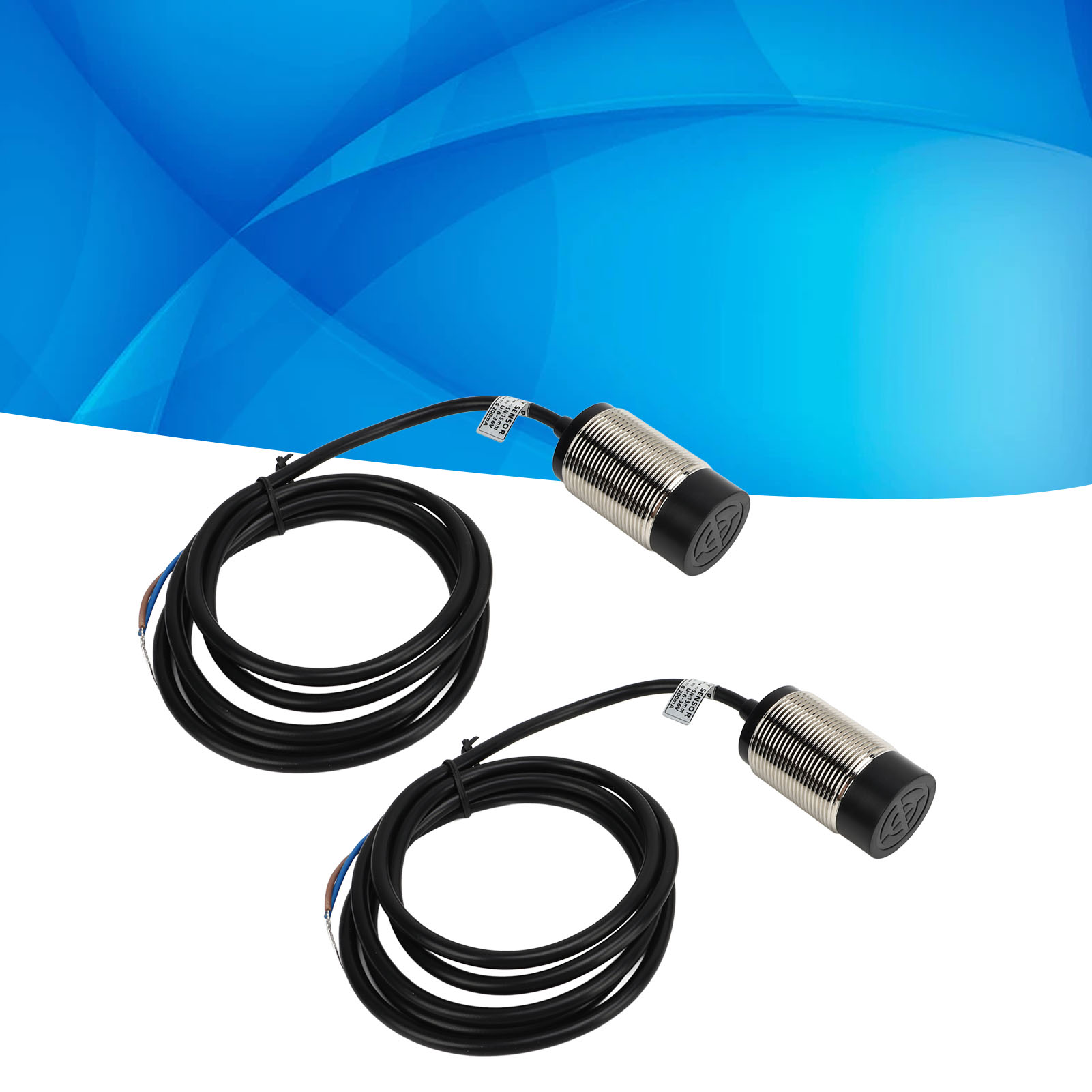 Berm@2 Sets Werden Pro Einheit Verkauft, Durchmesser 30 Mm, Hochprofiliger Induktiver Näherungsschalter Mit Metallgehäuse, Normalerweise Geschlossener Nc-kontakt Mit Zwei Npn-dc-leitungen, 6-36 V Dc,