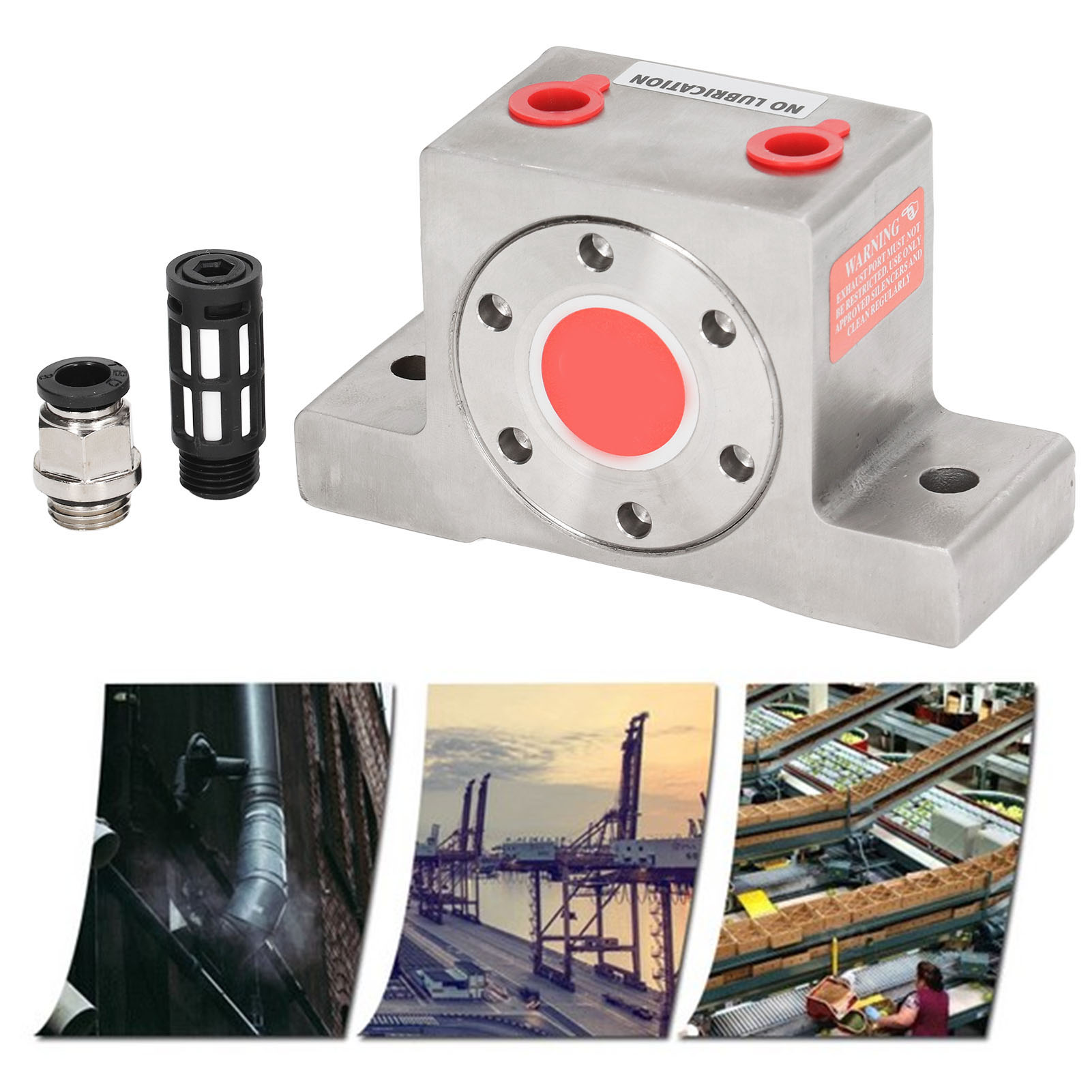 Pneumatischer Vibrator Mit Oszillierender Turbine Aus Edelstahl, Gt13 G1/4 Ein-/auslassgewinde, Industrieller Oszillierender Kugelförderer