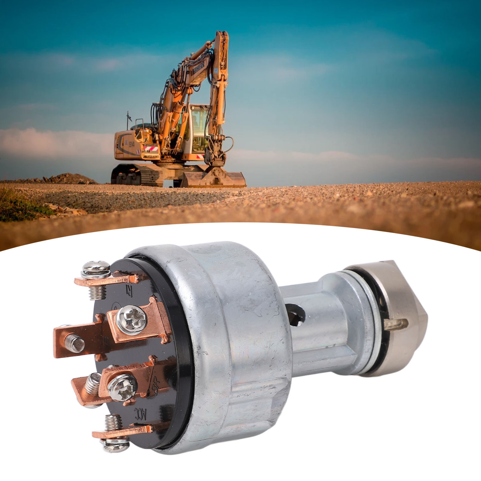 Zündschalter 08086-20000 Mit 2 Schlüsseln, Kompatibel Mit Den Komatsu-modellen Pc200, Pc210, Pc240-8, Pc360-8, Pc450-8 Und Pc200-3/5/6.