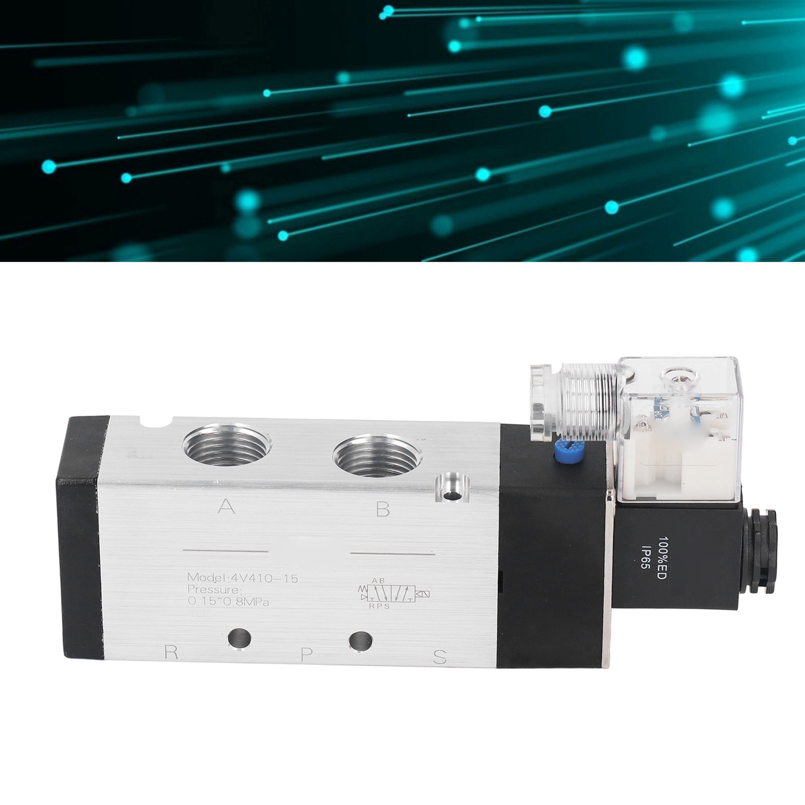 Pneumatischer Verteiler 4v410-15, Wegeventil, 5-wege, 2-positionen-magnetventil, Airtac 4v Magnetventil, 24v Dc