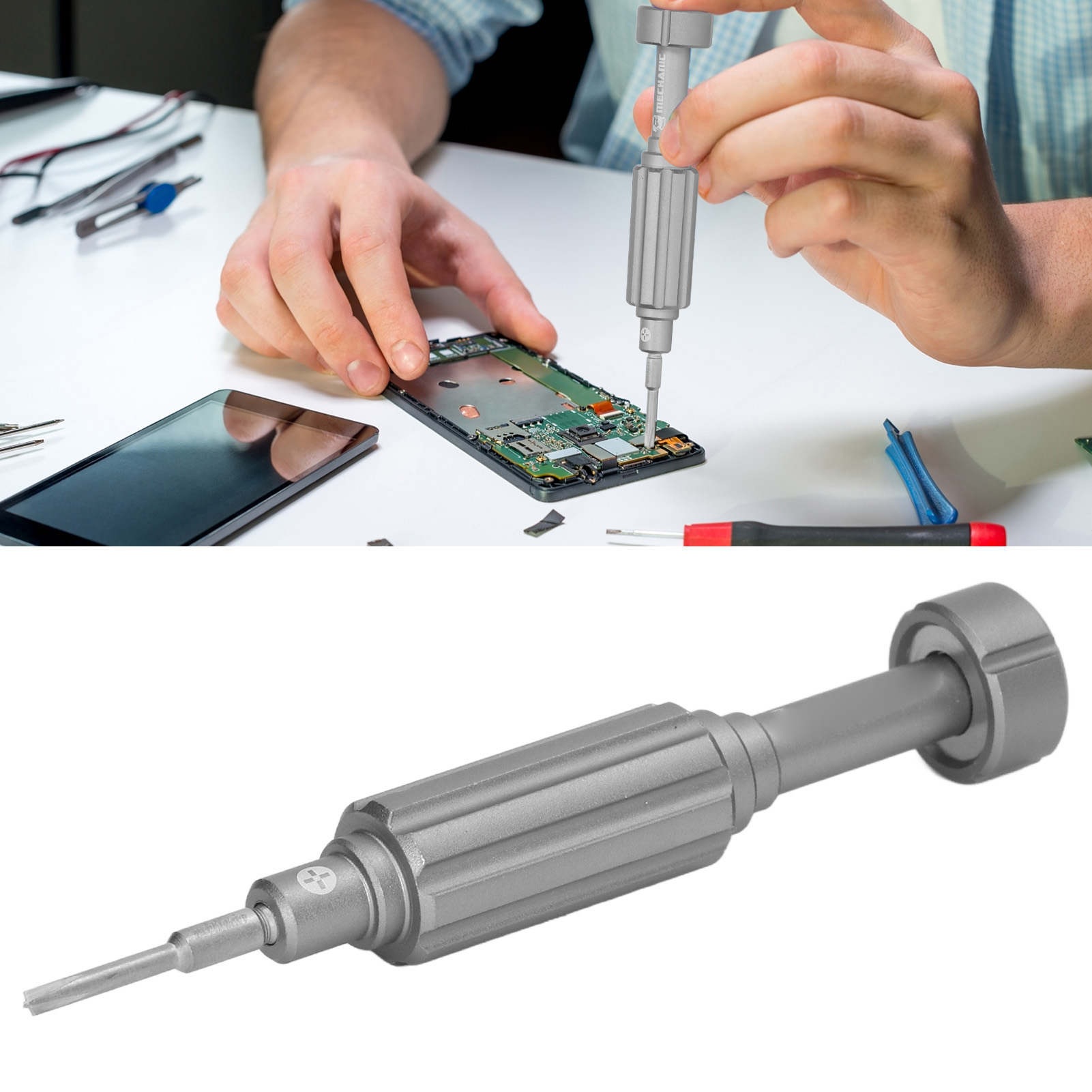 Mittelgroßer (2,5 Mm) Stahlschraubendreher Mit Magnetischem Schraubendreher