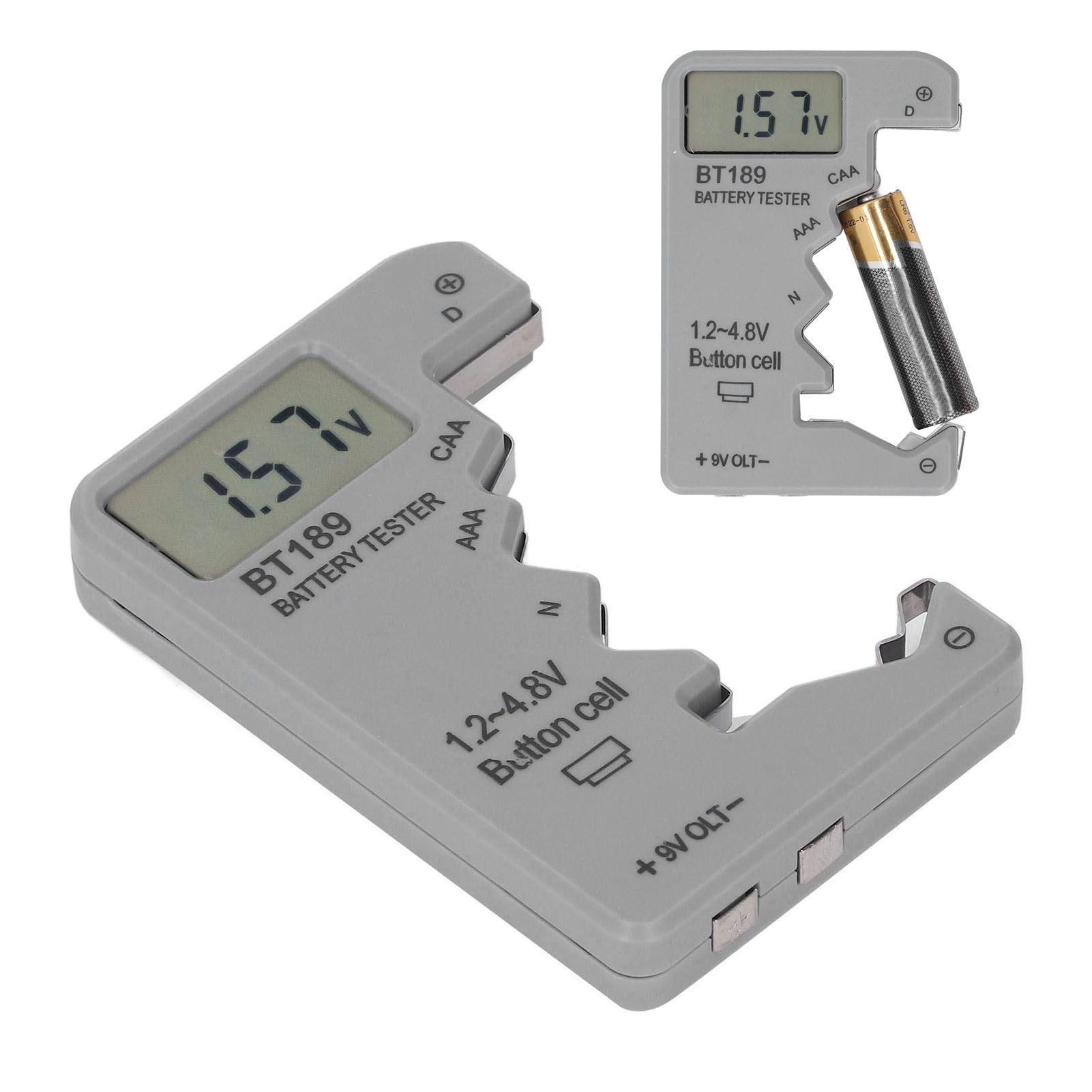 Dieses Batterietestgerät/akkuprüfgerät Dient Zum Testen Von C/aa/aaa/d/n/9v/6f22-batterien Und 1,5v/3v-knopfzellen.