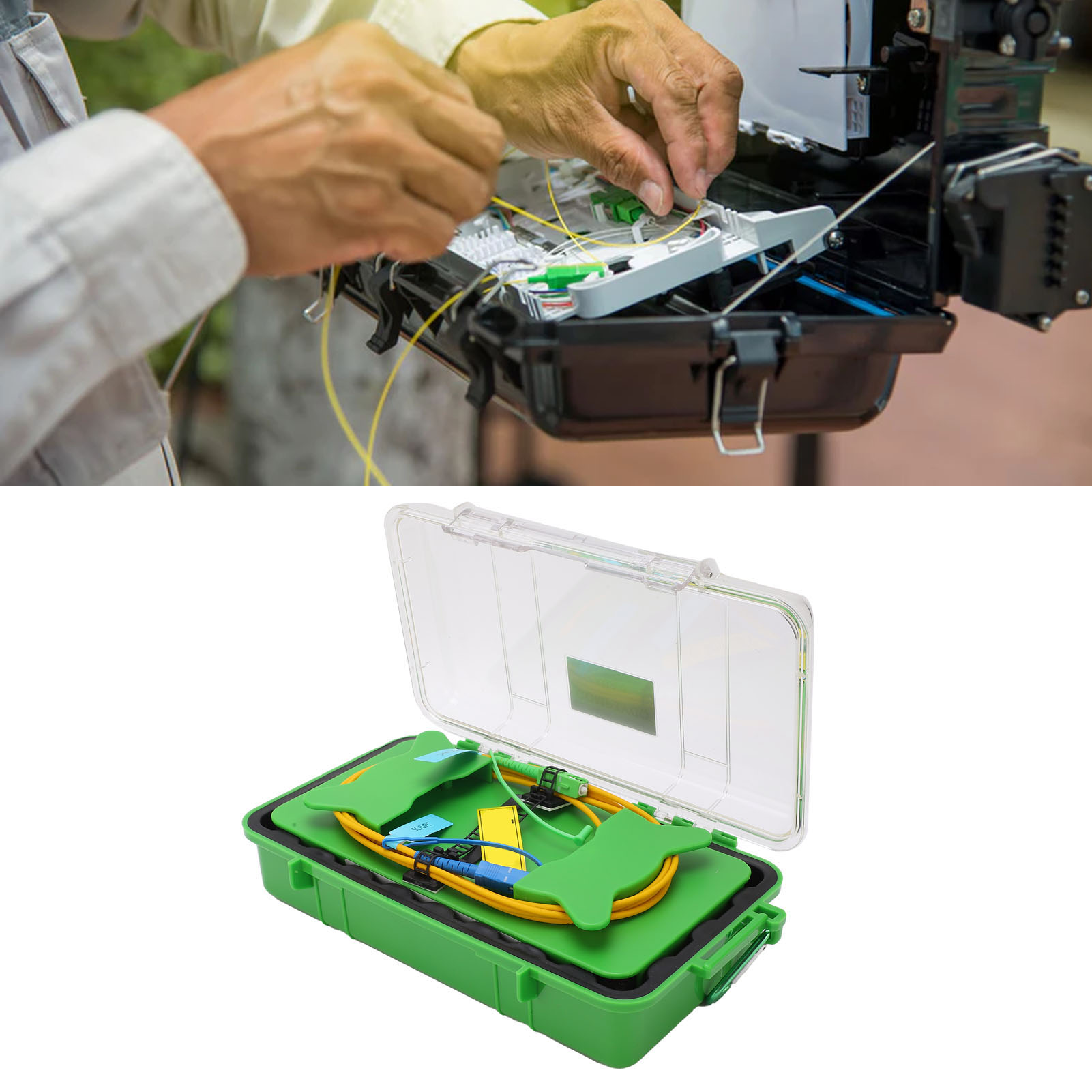 Aua-3 Sc/apc-sc/upc Otdr Glasfaser-testverlängerungskabel, 2000 M Glasfaser-patchbox