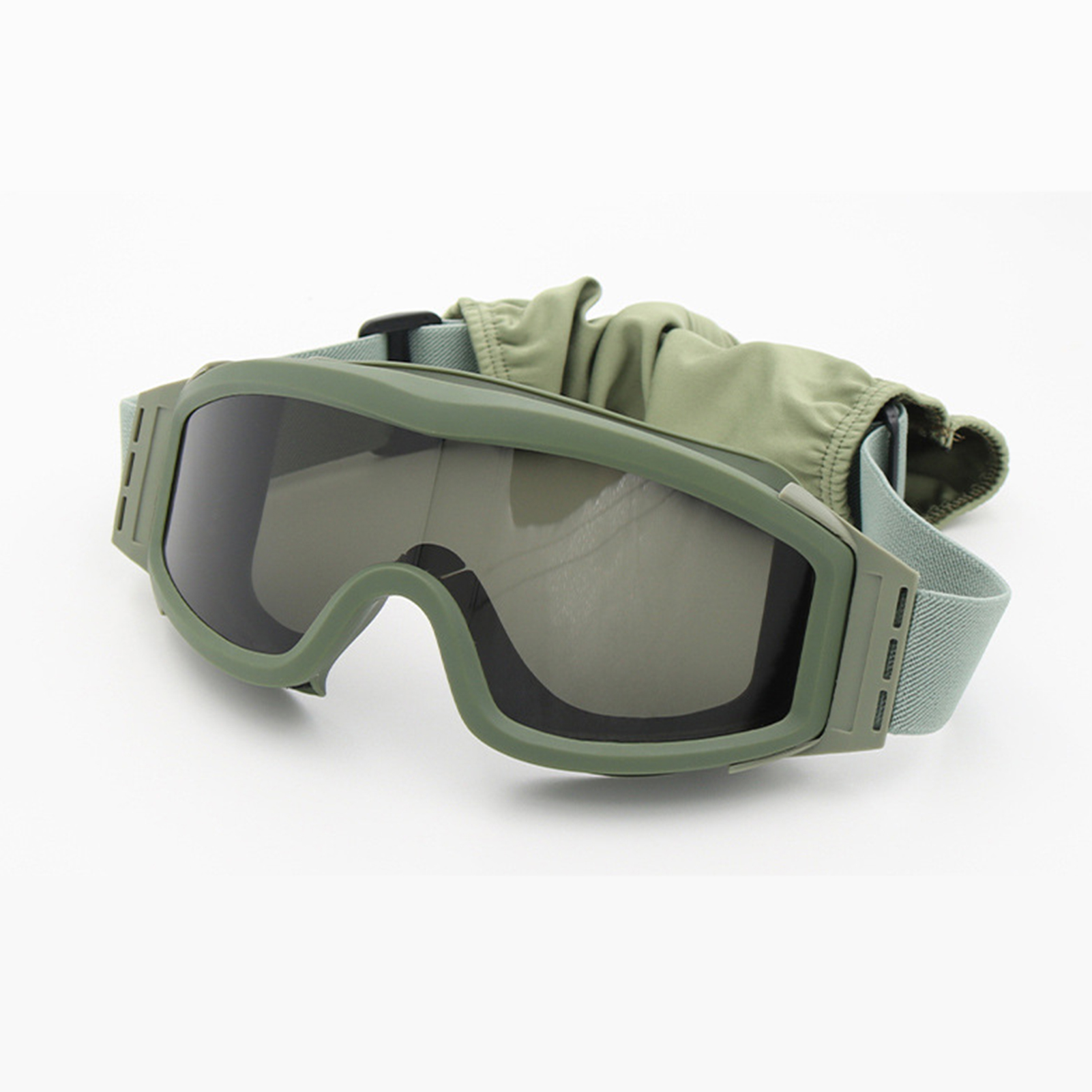 Militärische Taktische Schutzbrille, Wind- Und Sanddicht, Grün, Für Schießübungen Im Freien (cs-ausrüstung).
