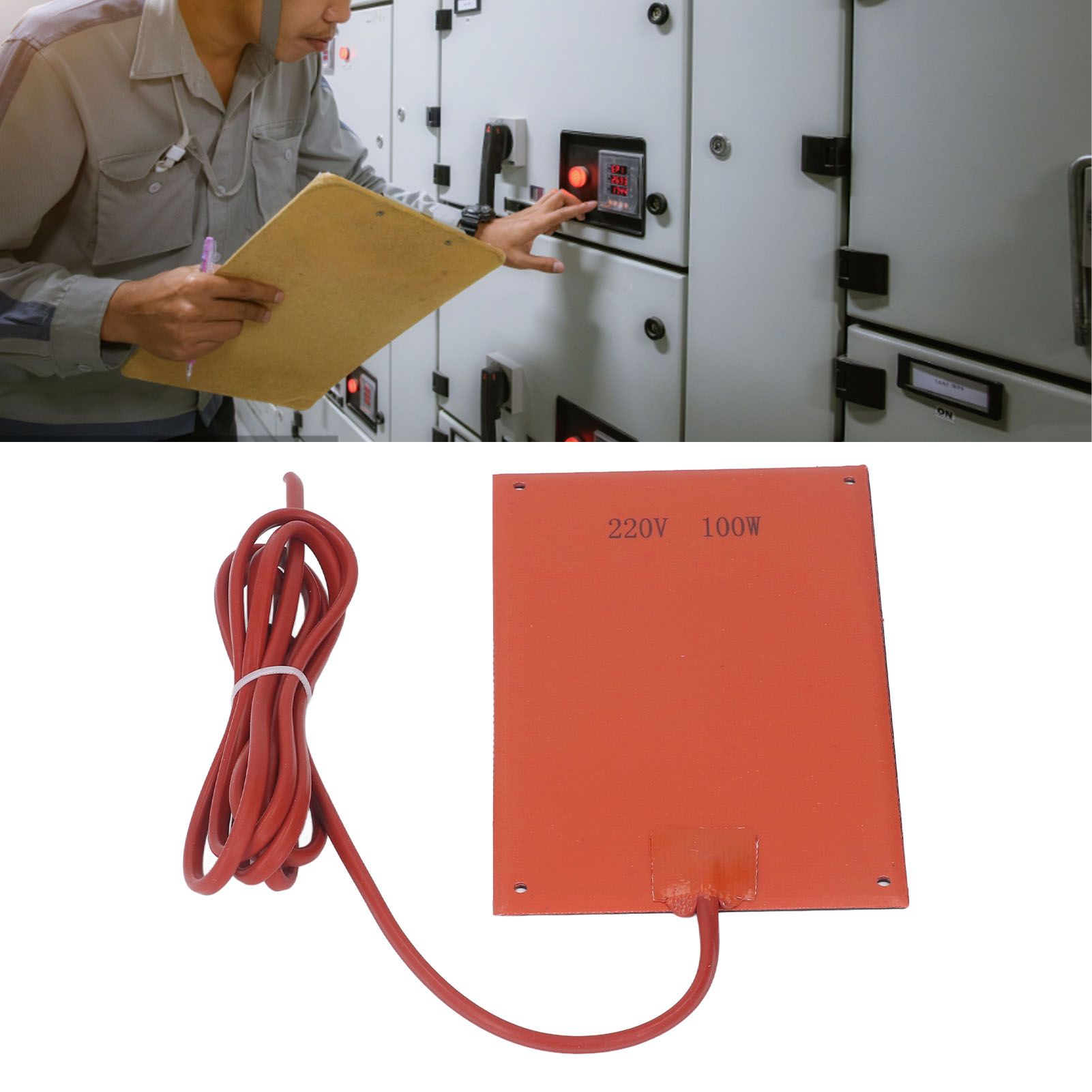 Heizplatte Für Entfeuchterschränke 120185 Mm Mit Silikonkautschuk-heizelement, Feuchtigkeitsbeständige Elektrische Heizung Für Heizgeräte, 220 V 100 W.