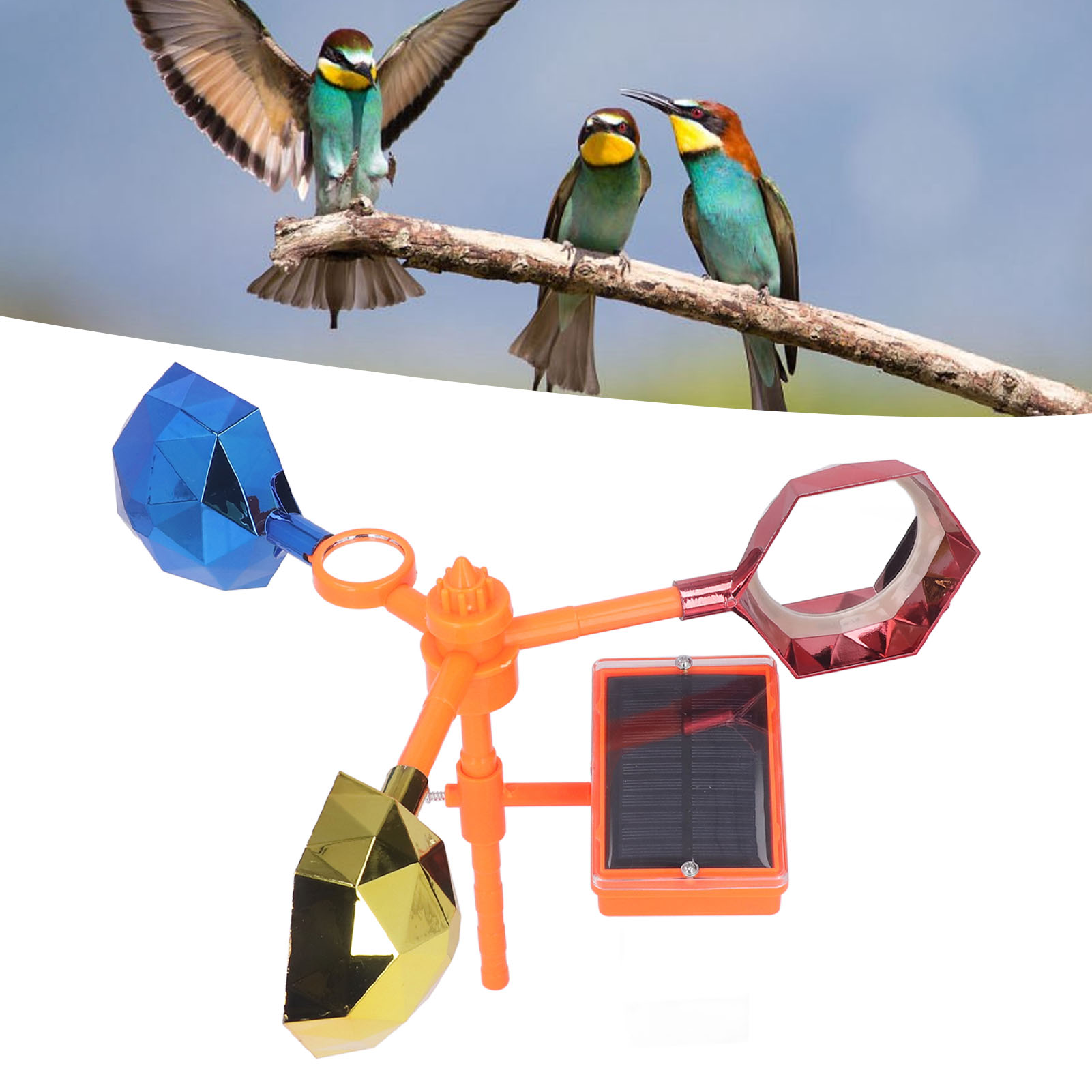 Solarbetriebenes Vogelabwehrgerät Mit Ton Und Licht
