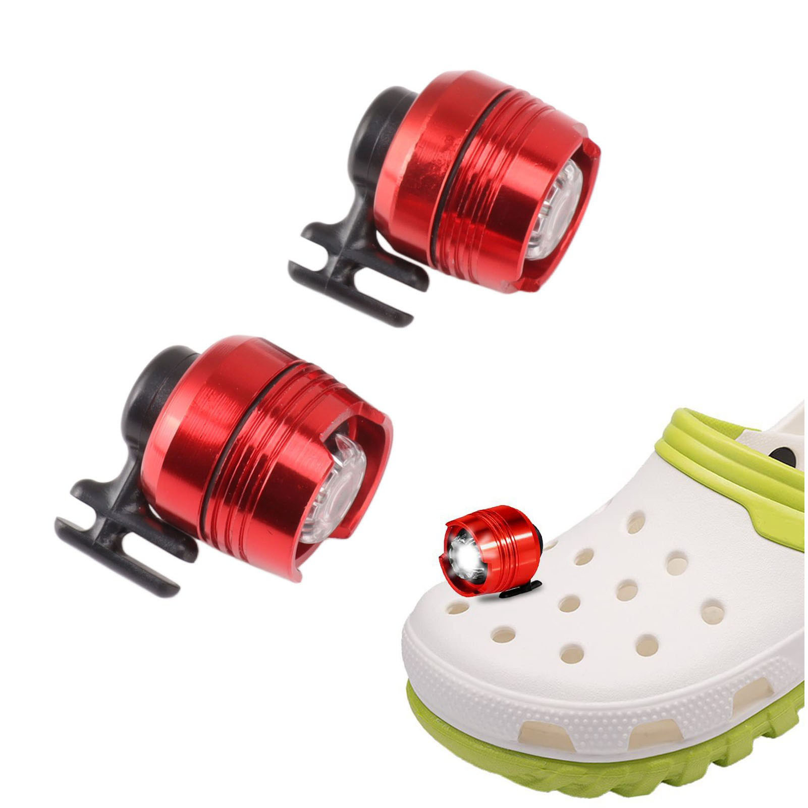 2-teilige Tragbare Lampe Für Holzschuhe, Rot