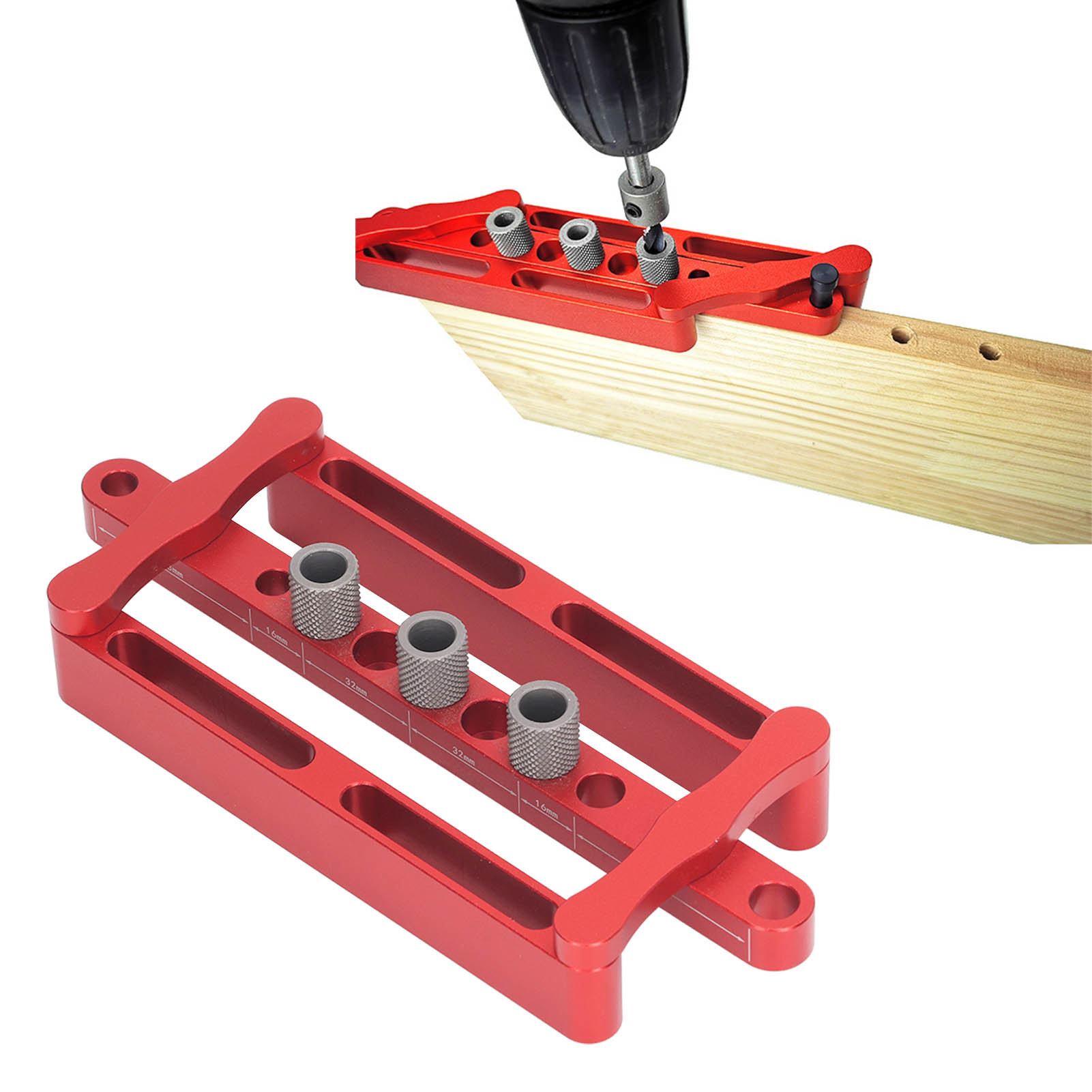 X320 Holzbearbeitungs-bohrmaschinenpositionierer, Schwalbenschwanzbohrer Mit 8/10 Mm Metrischem Positionierer, Positionierwerkzeug, Präzisionsbohrset