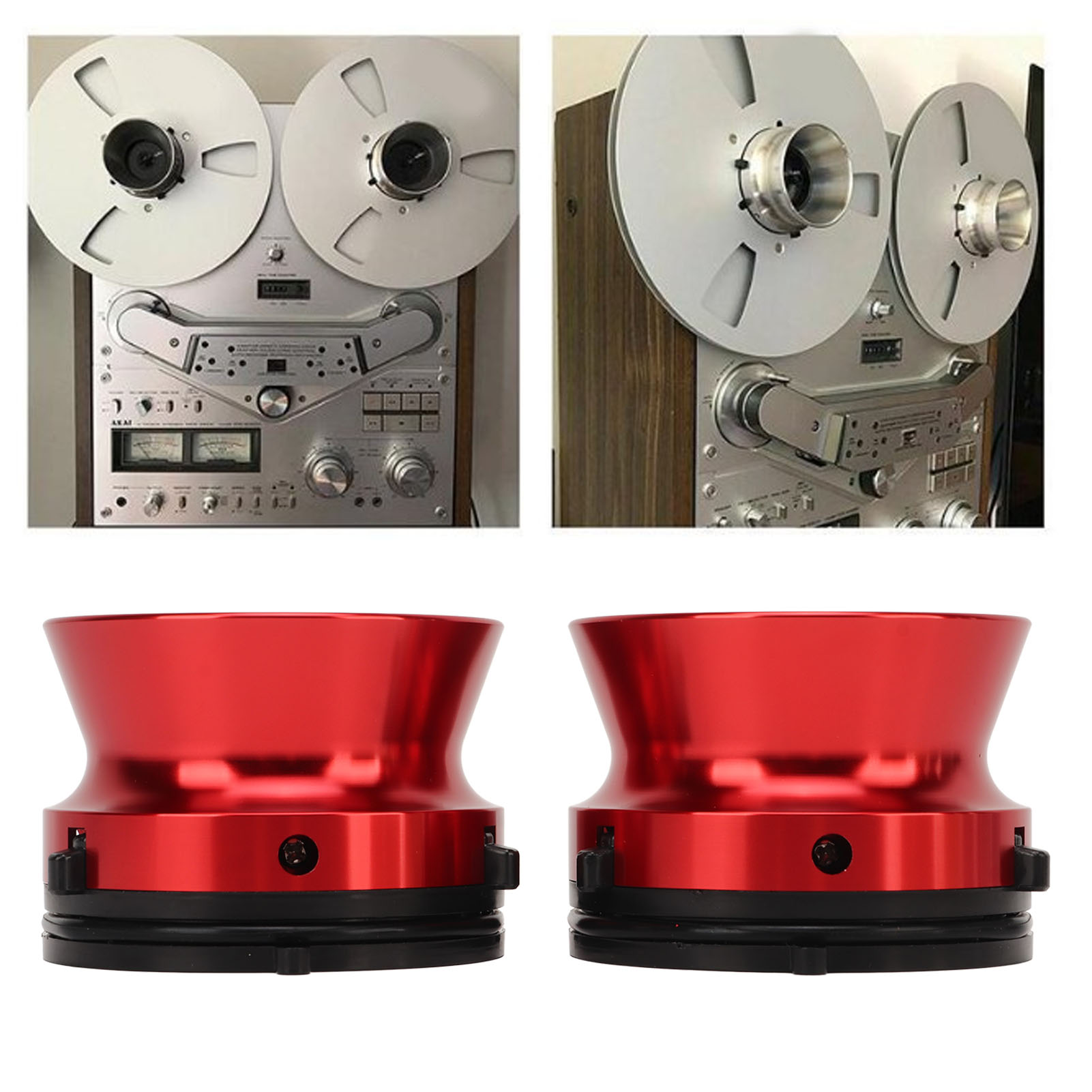 Ein Paar Universelle Riemenadapter Für Offene Scheibenmaschinen, Nab-nabenadapter, Rot.