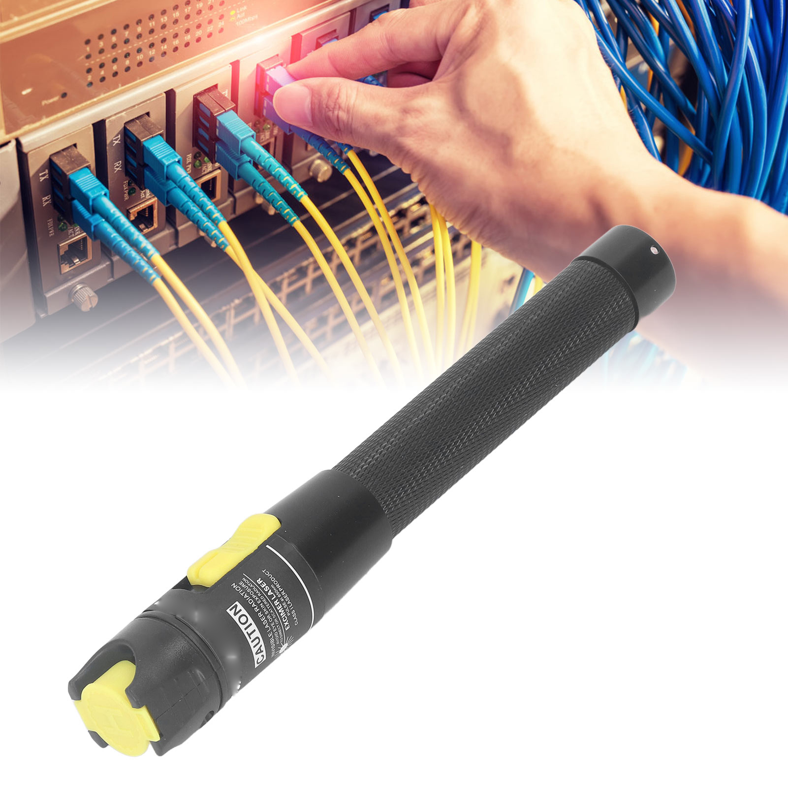 Ht-50 Rotlicht-lichtstift Mit Glasfaser, 50 Km Rote Lichtquelle Mit Fc-lc-adapter