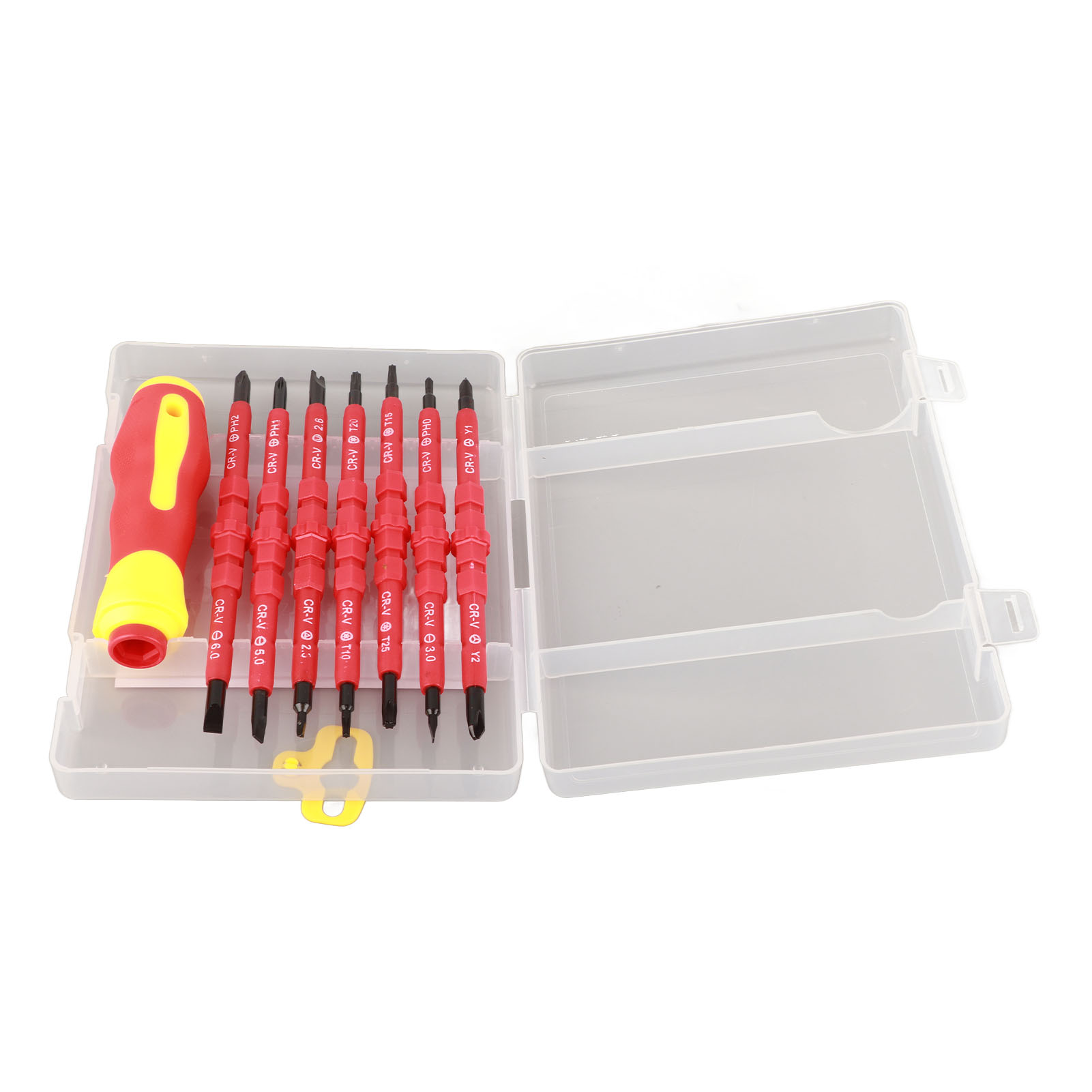 Isolierter Schraubendrehersatz, Elektroreparatur-werkzeugset, Starker Magnet, 8-in-1